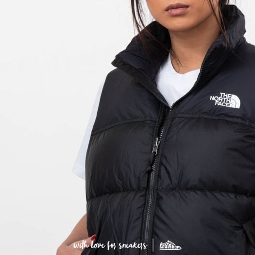 North face nuptse sales vest womens black