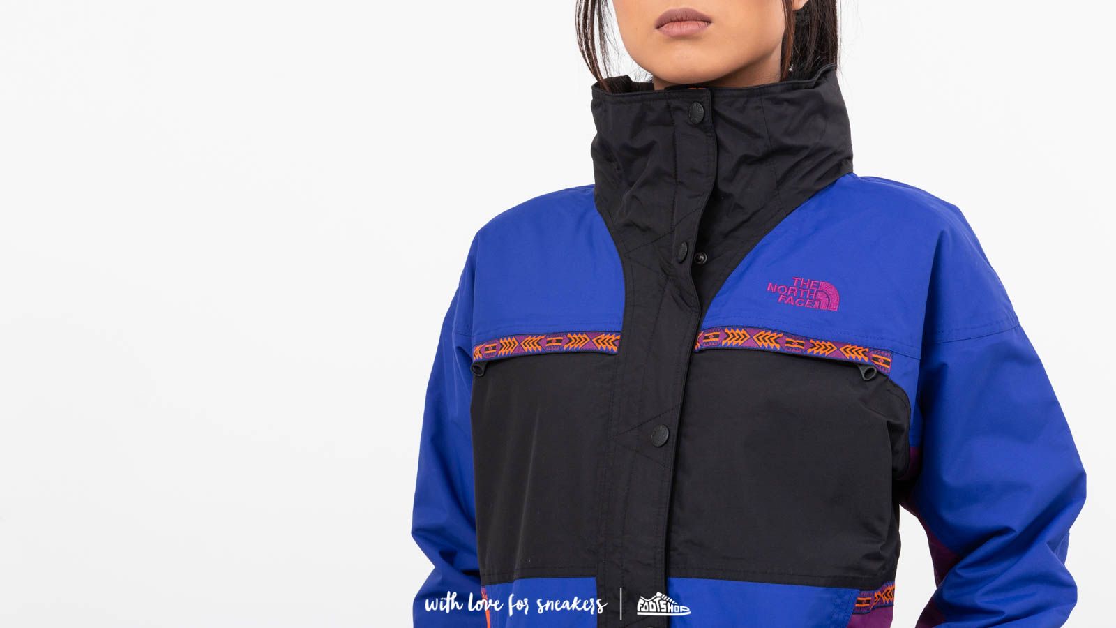 The north face 92 retro rage rain jacket in aztec combo sales