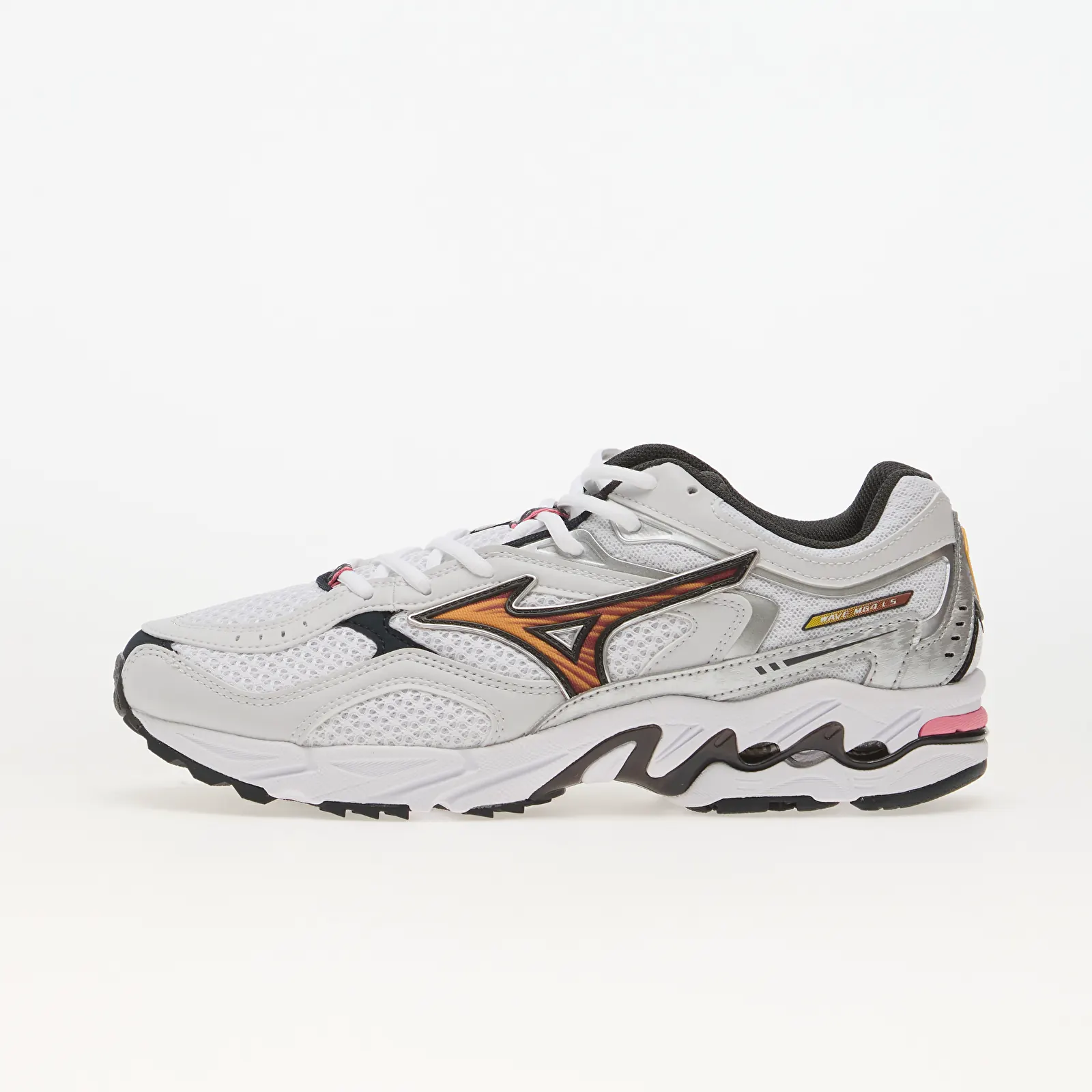 Férfi sneakerek Mizuno Wave Mustang LS OG White/ Artisan's Gold/ Galaxy Silver