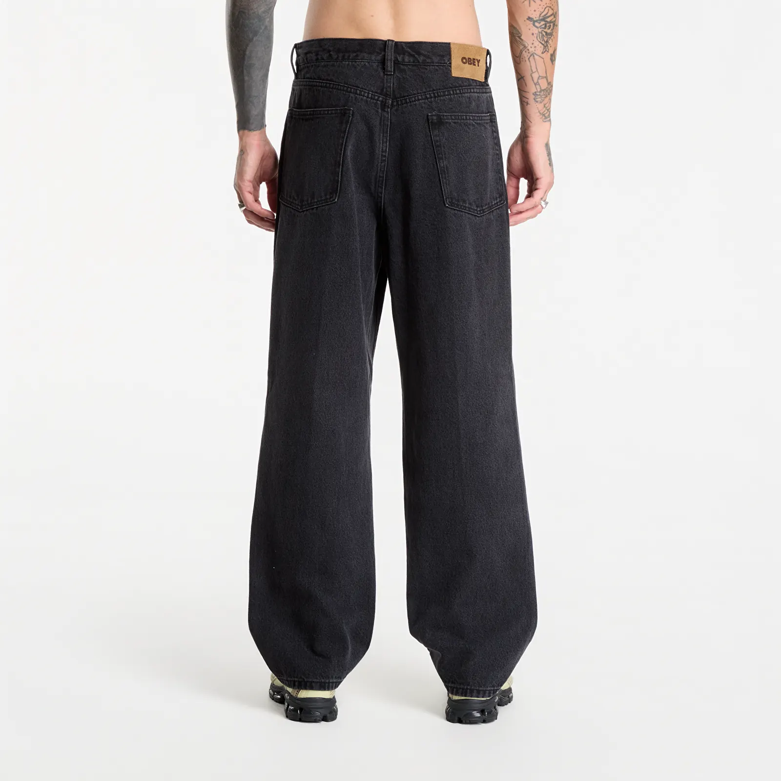 Spijkerbroeken Obey Classic Baggy Denim Faded Black