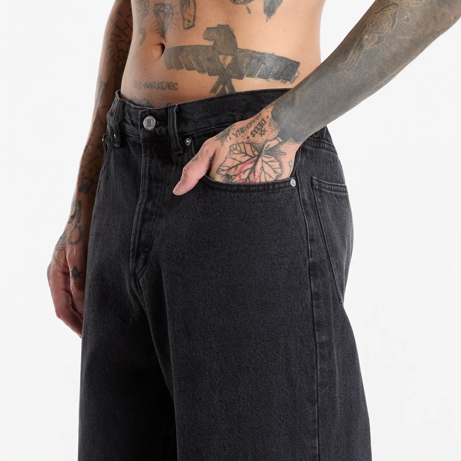 Spijkerbroeken Obey Classic Baggy Denim Faded Black