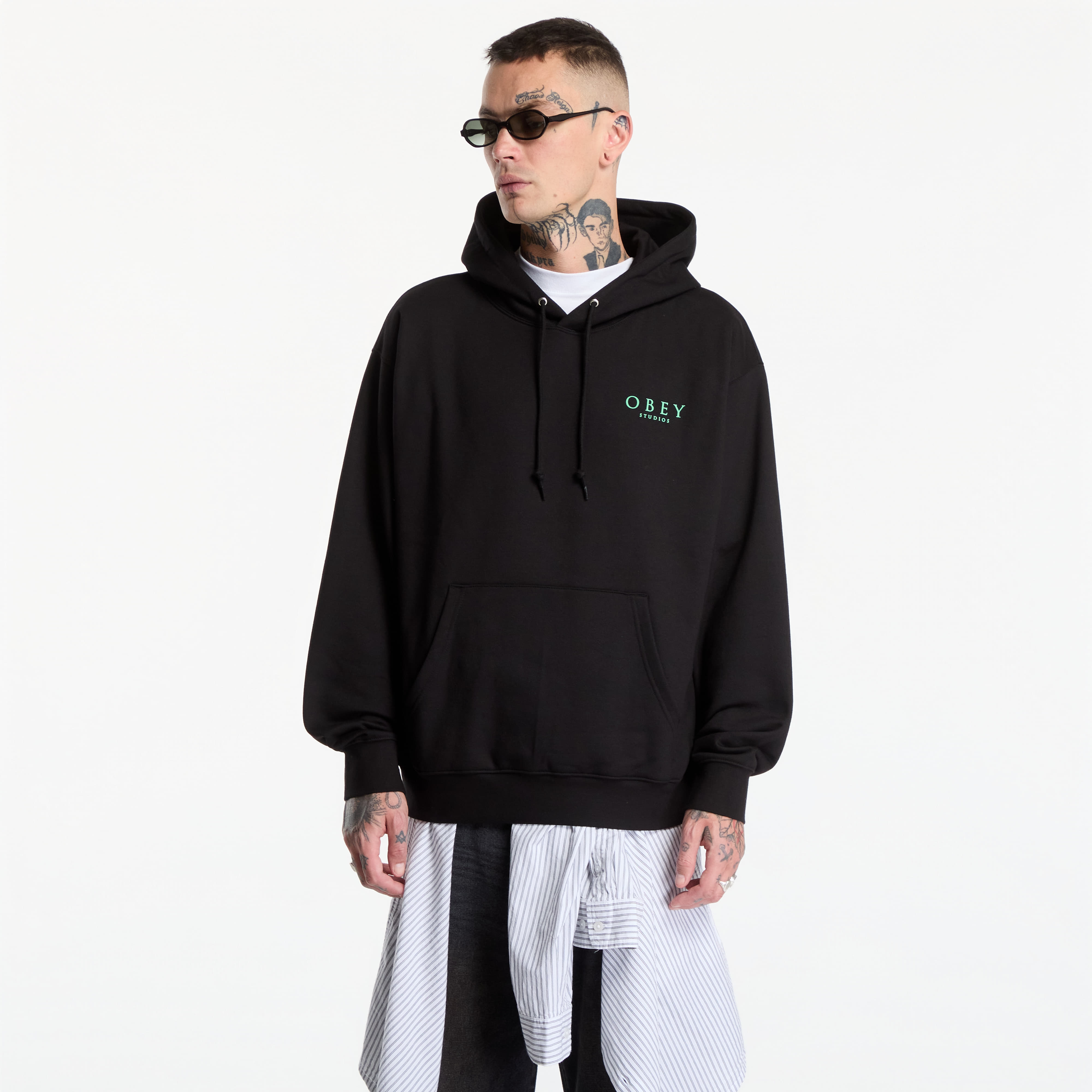 Суитшърт Obey Flores Robus Black L