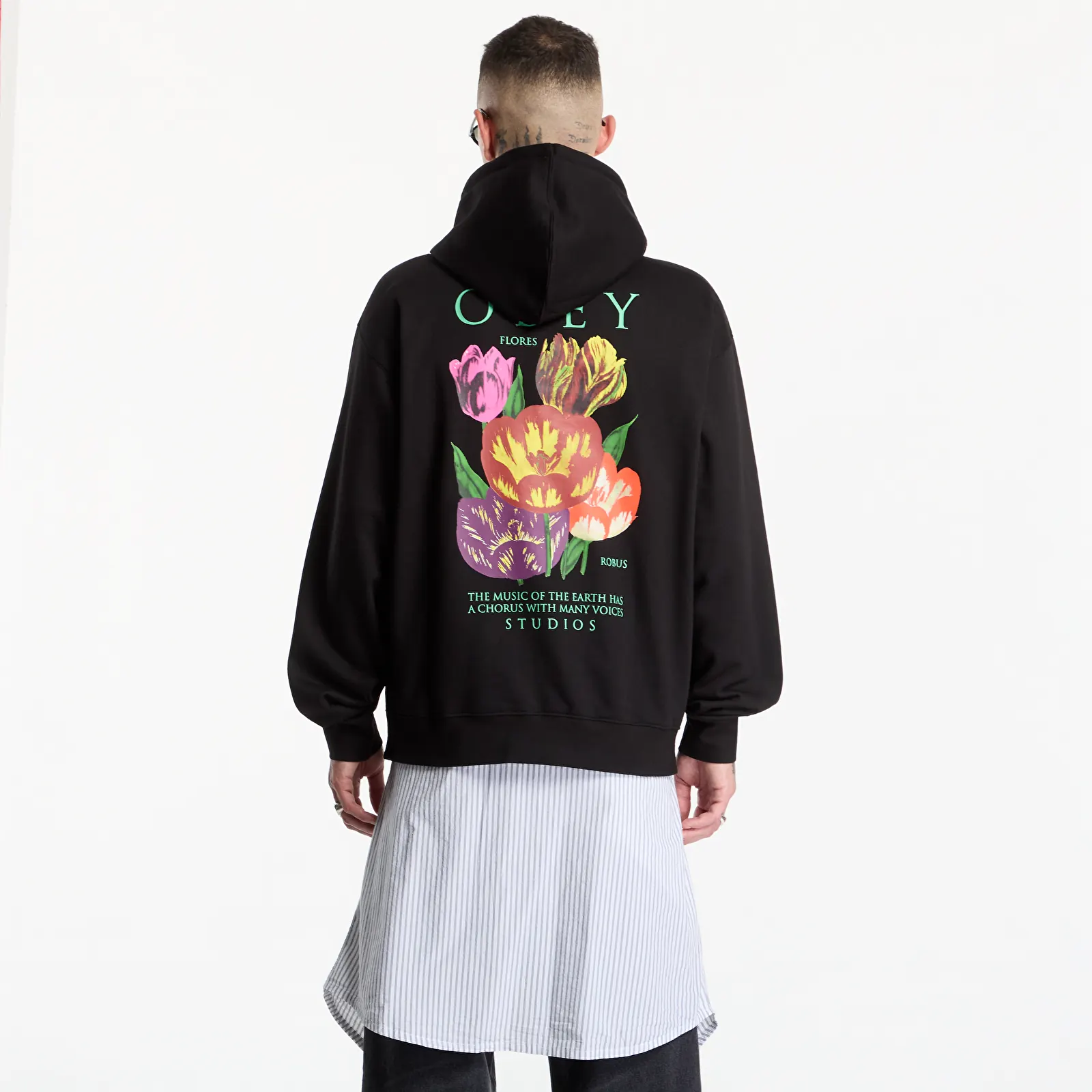 Sweatshirts Obey Flores Robus Black