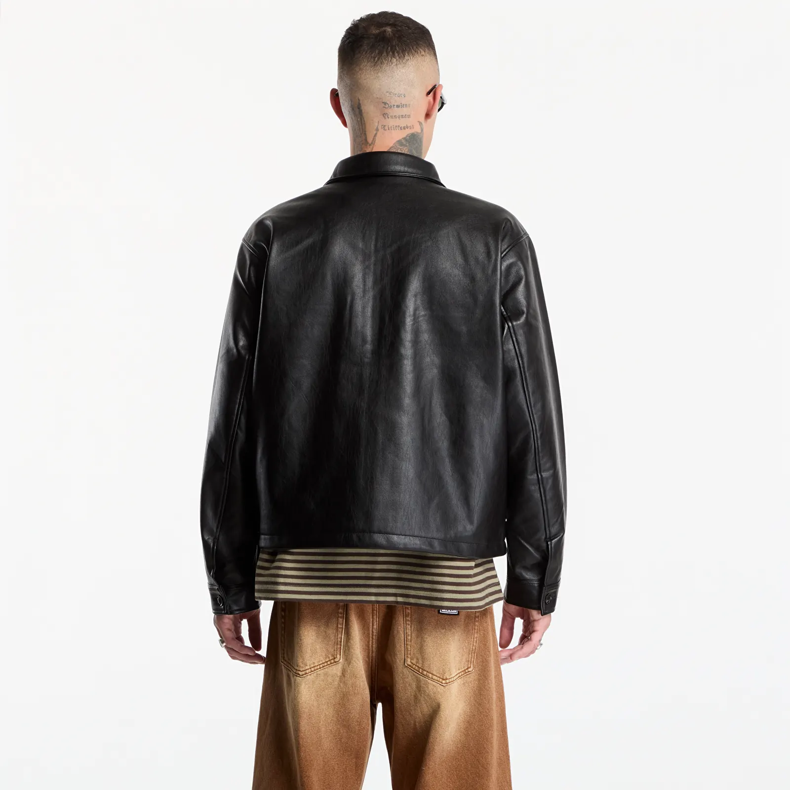 Vestes  Obey Workman PU Jacket Black