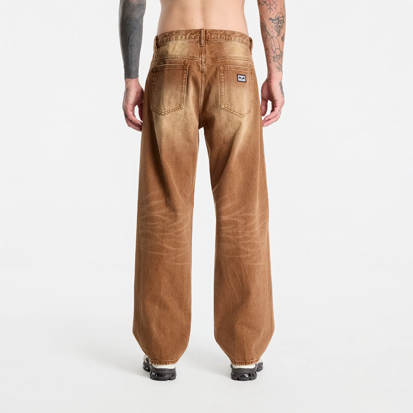 Jeans Obey Boxcar Straight Leg Denim Archive Brown