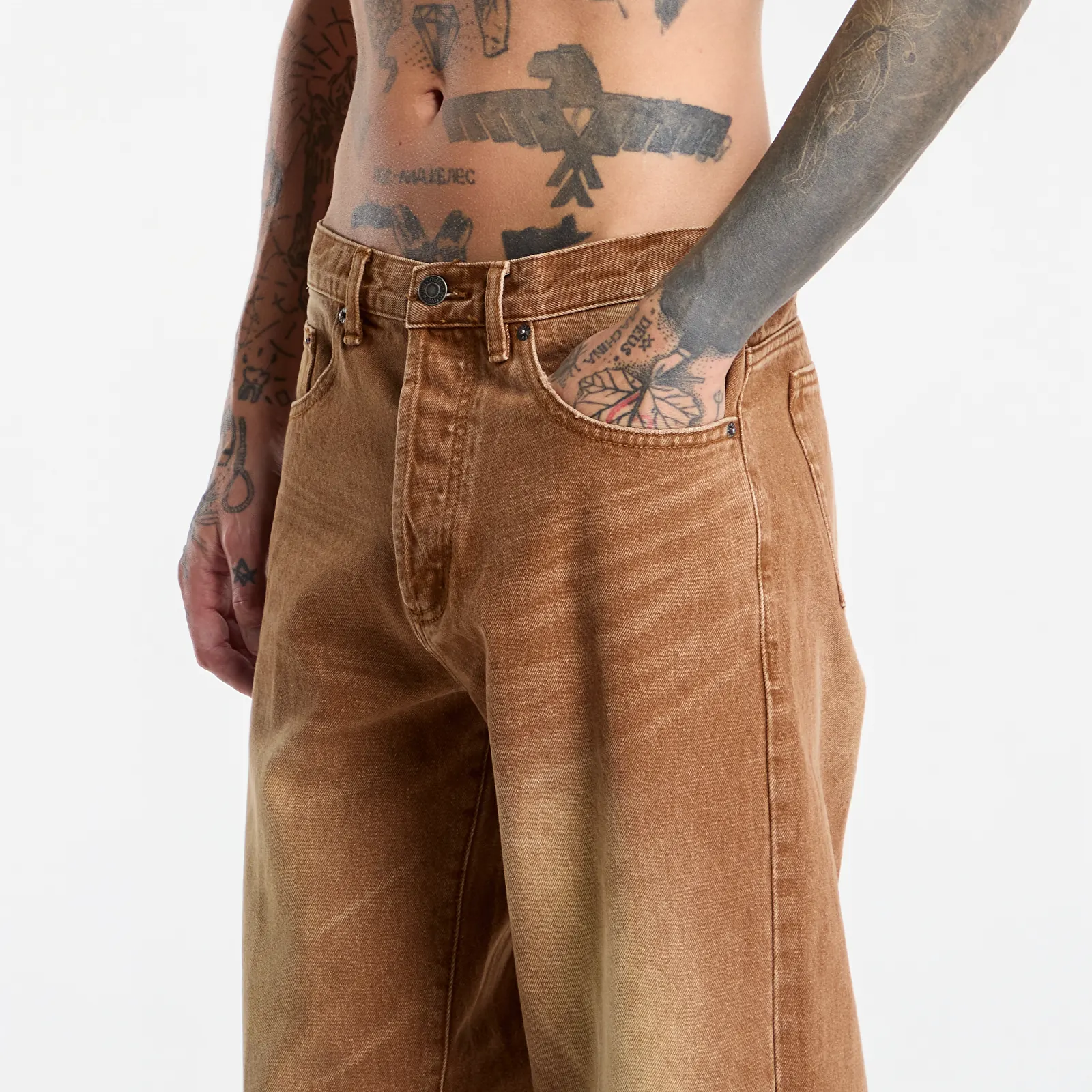 Jeans Obey Boxcar Straight Leg Denim Archive Brown