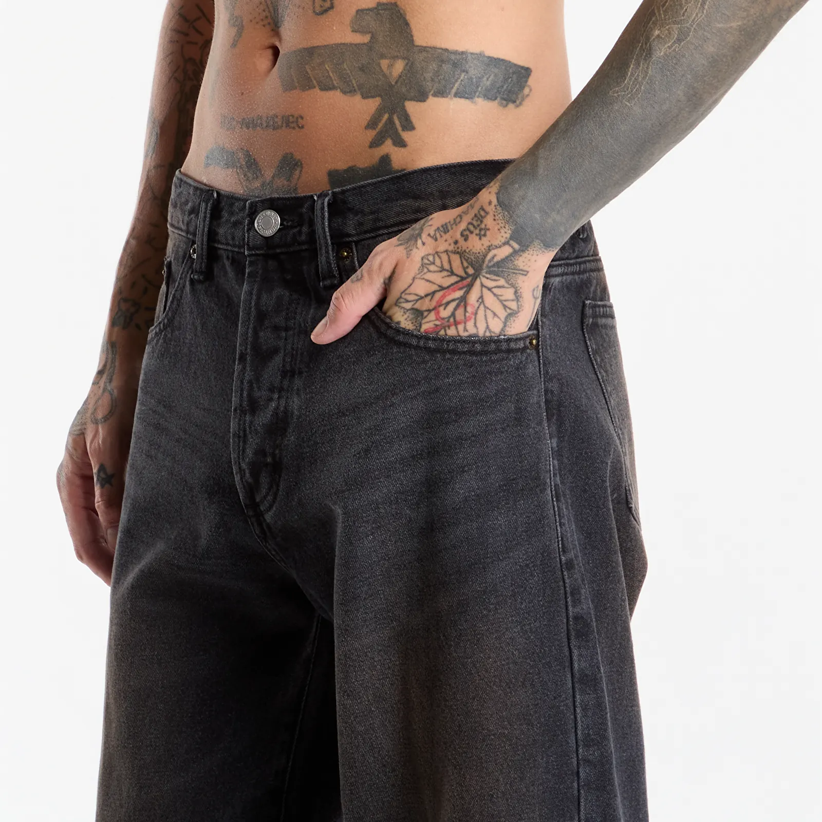 Jeans Obey Boxcar Straight Leg Denim Oxidized Black