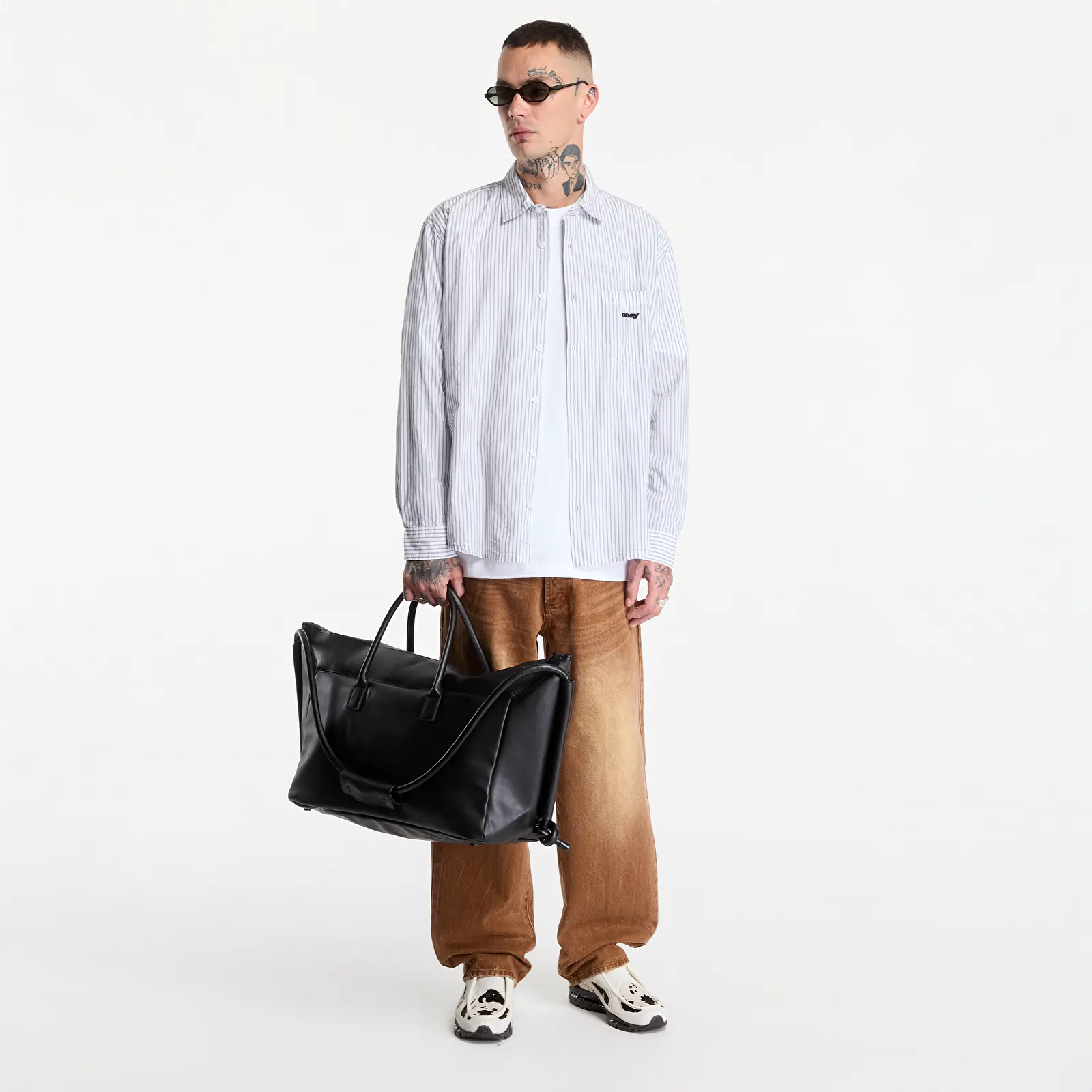 Chemises Obey William Woven White Multi