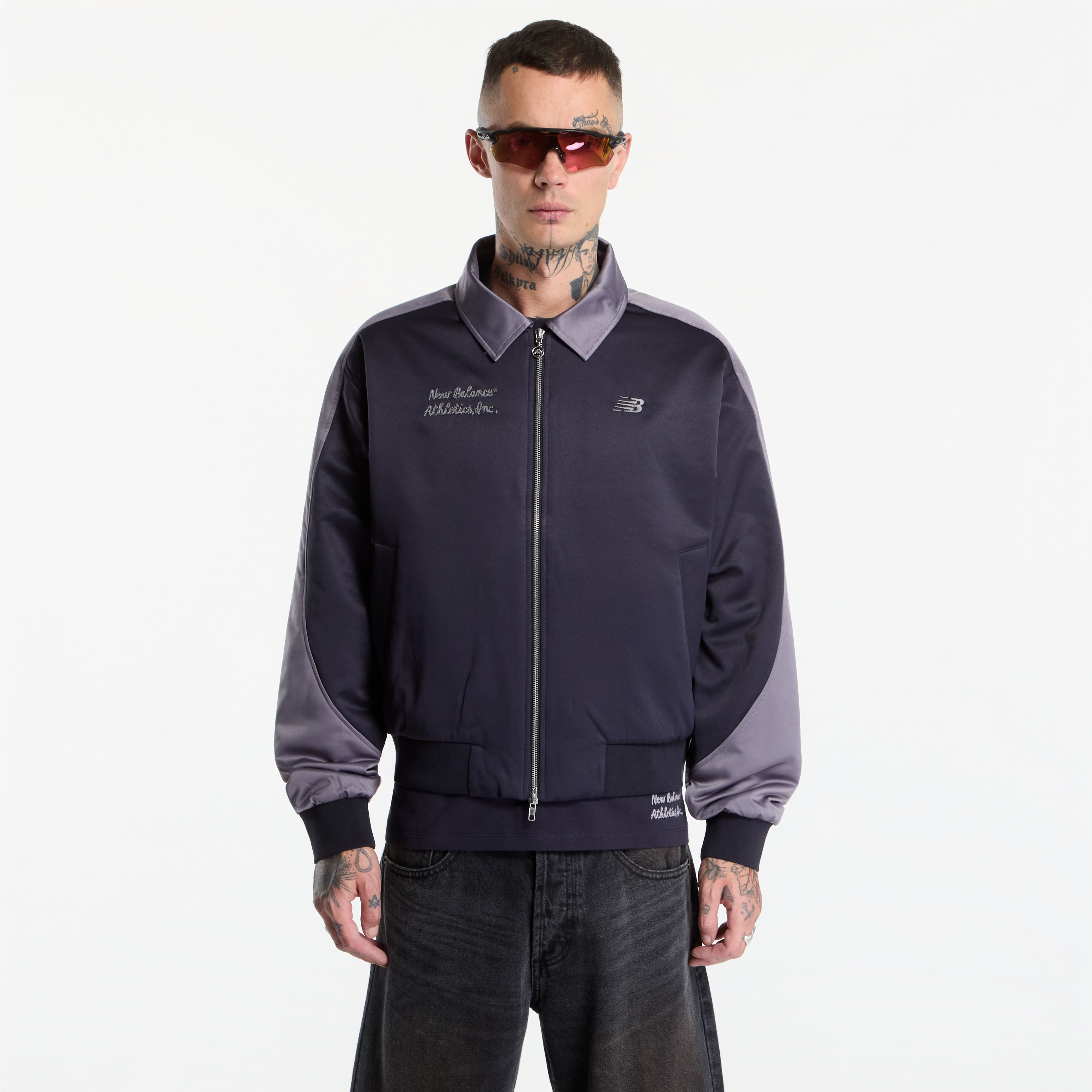 Яке New Balance Sport Legacy Stadium Jacket Dark Night/ Neptune Grey Pfp L