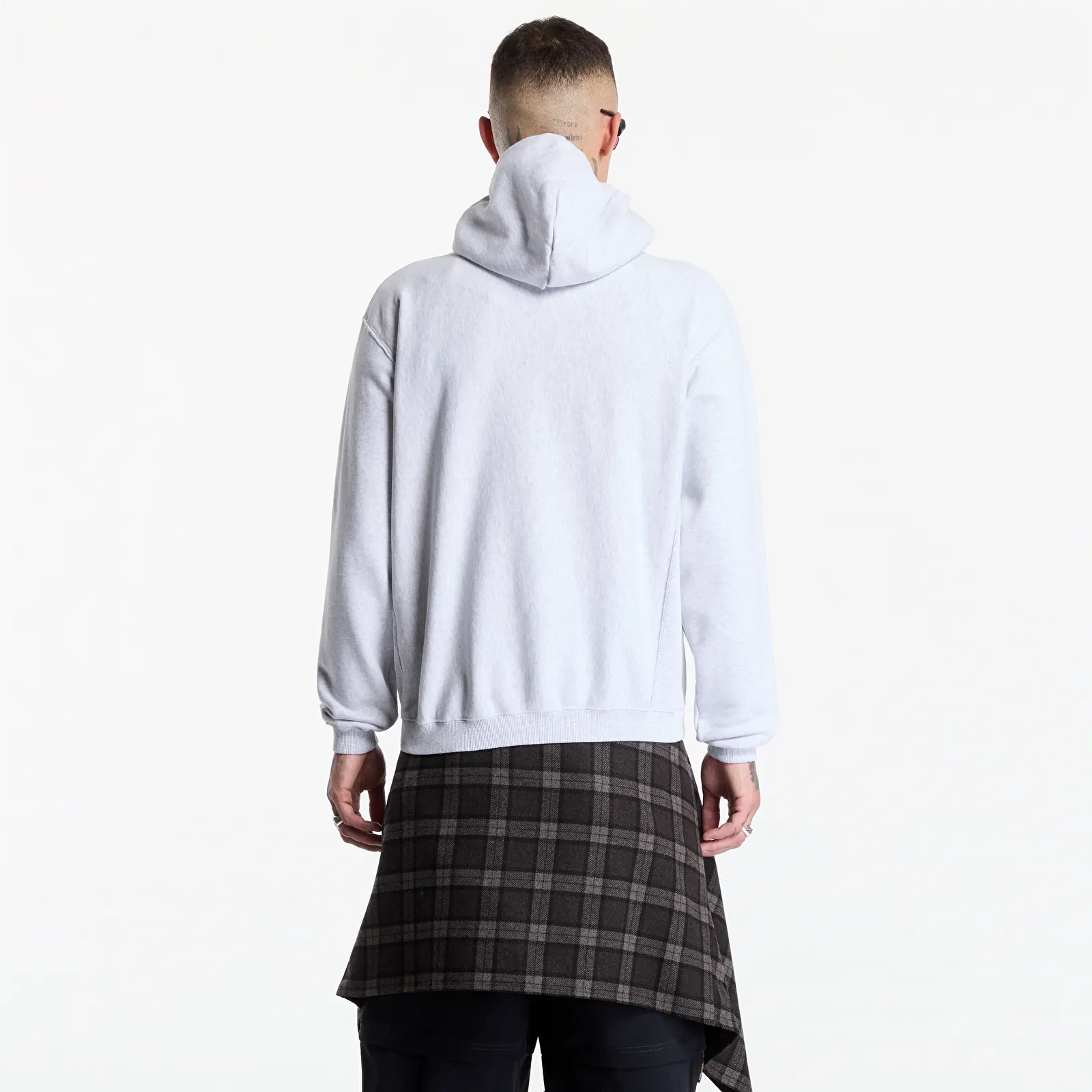 Bluzy ROA Mountain Logo Hoodie Light Grey