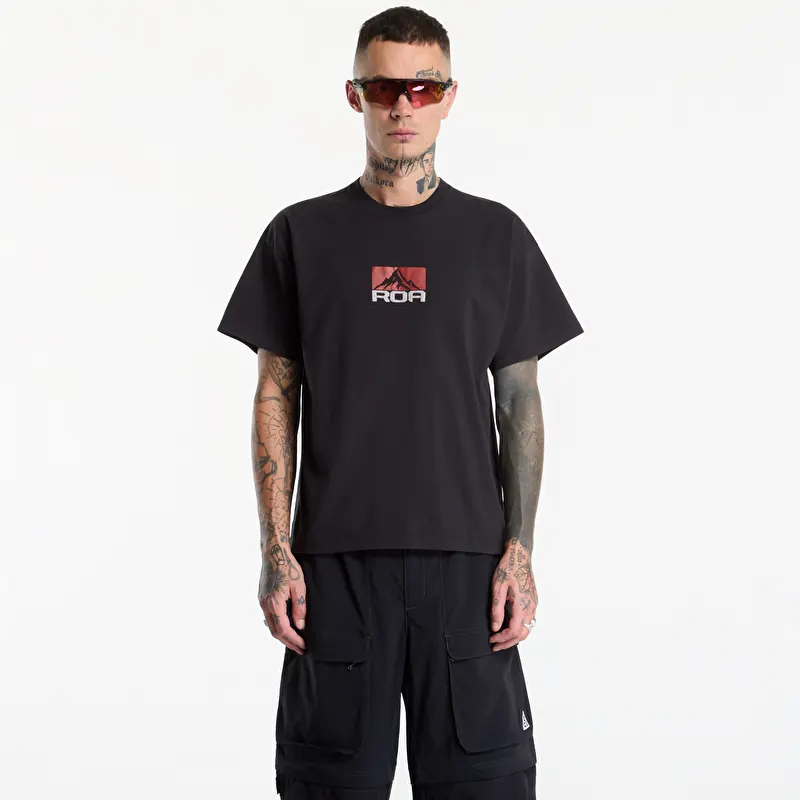 ROA Signal Mountain T-Shirt UNISEX Washed Black