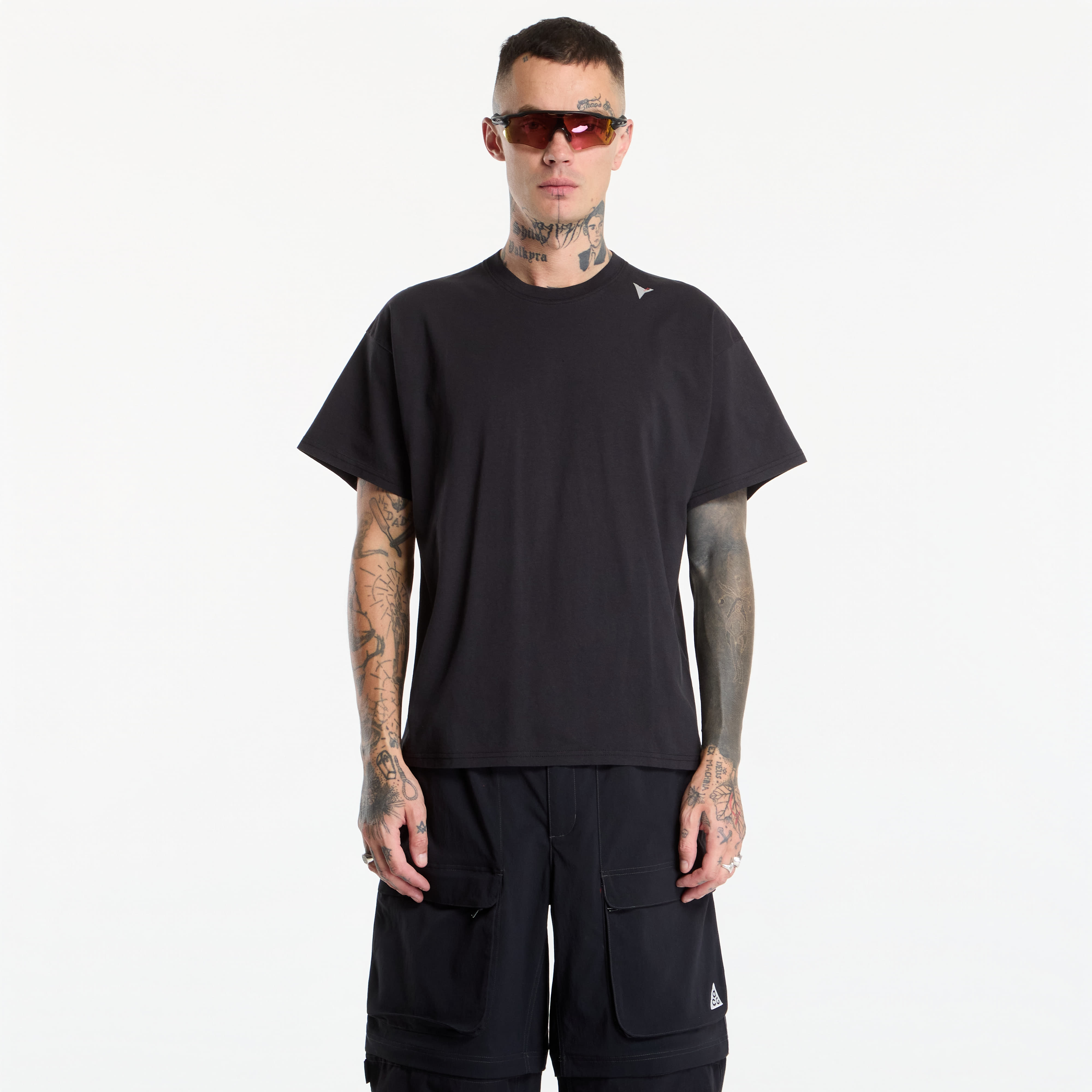 Тениска ROA Logo T-Shirt UNISEX Washed Black M