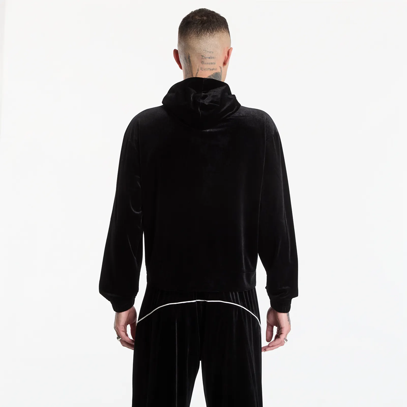 Hanorace Umbro Velvet Masked Zip Hoodie Black