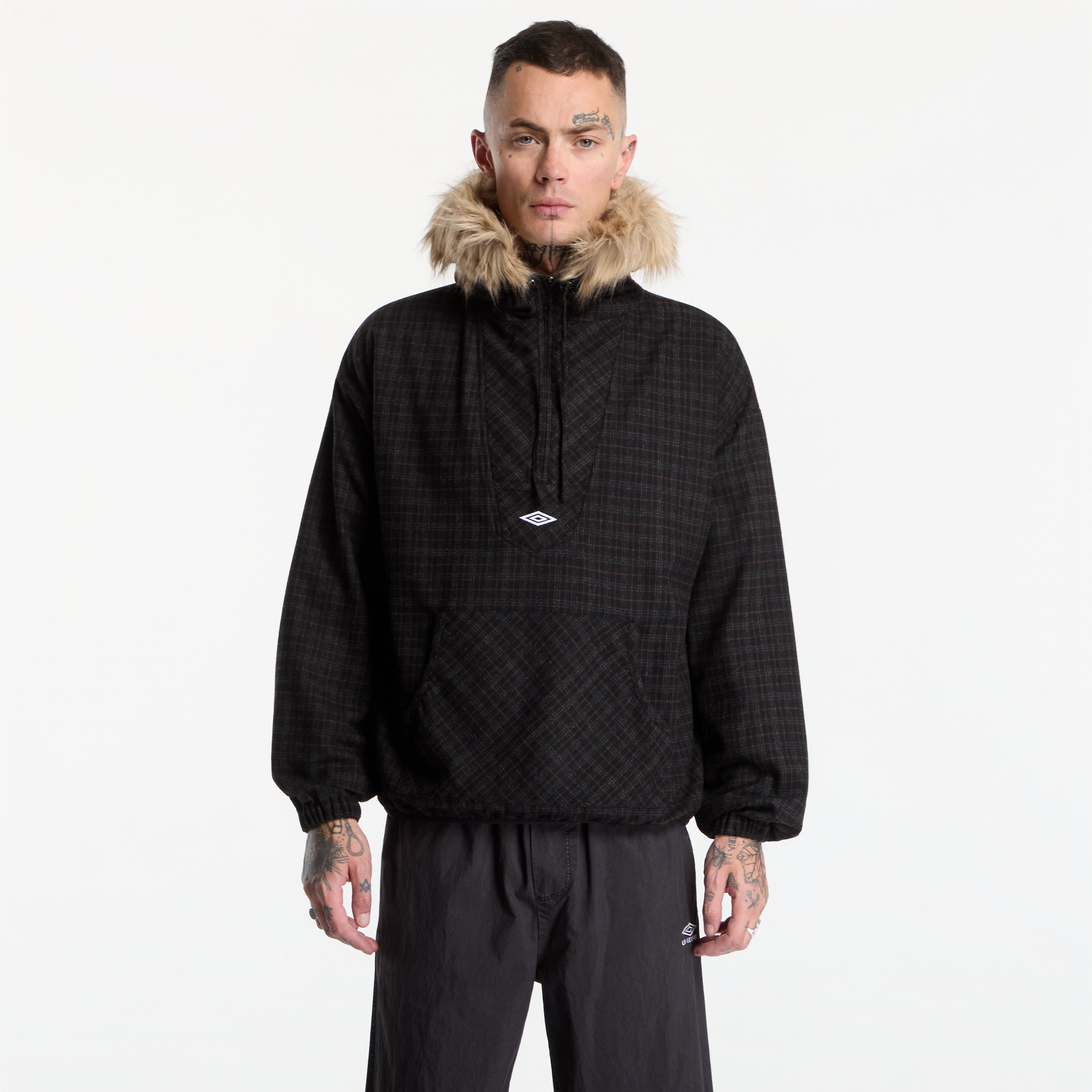 Jacheta Umbro Flannel Fur Anorak Dark Brown L