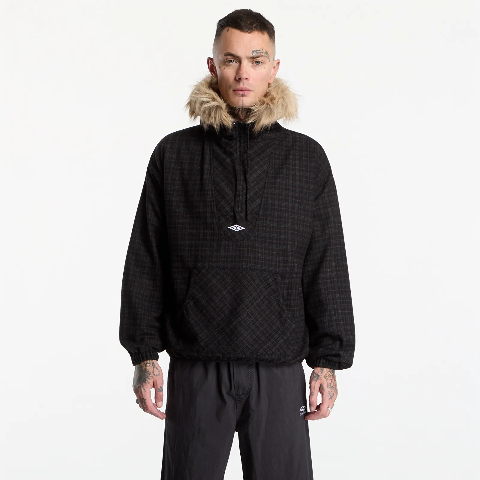 Overshirt Umbro Flannel Fur Anorak Dark Brown