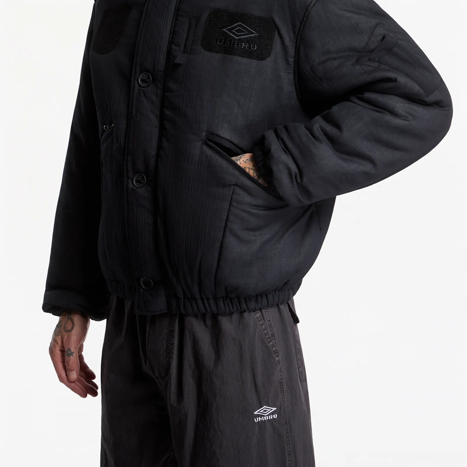 Parka mēteļi Umbro Flight Jacket Black