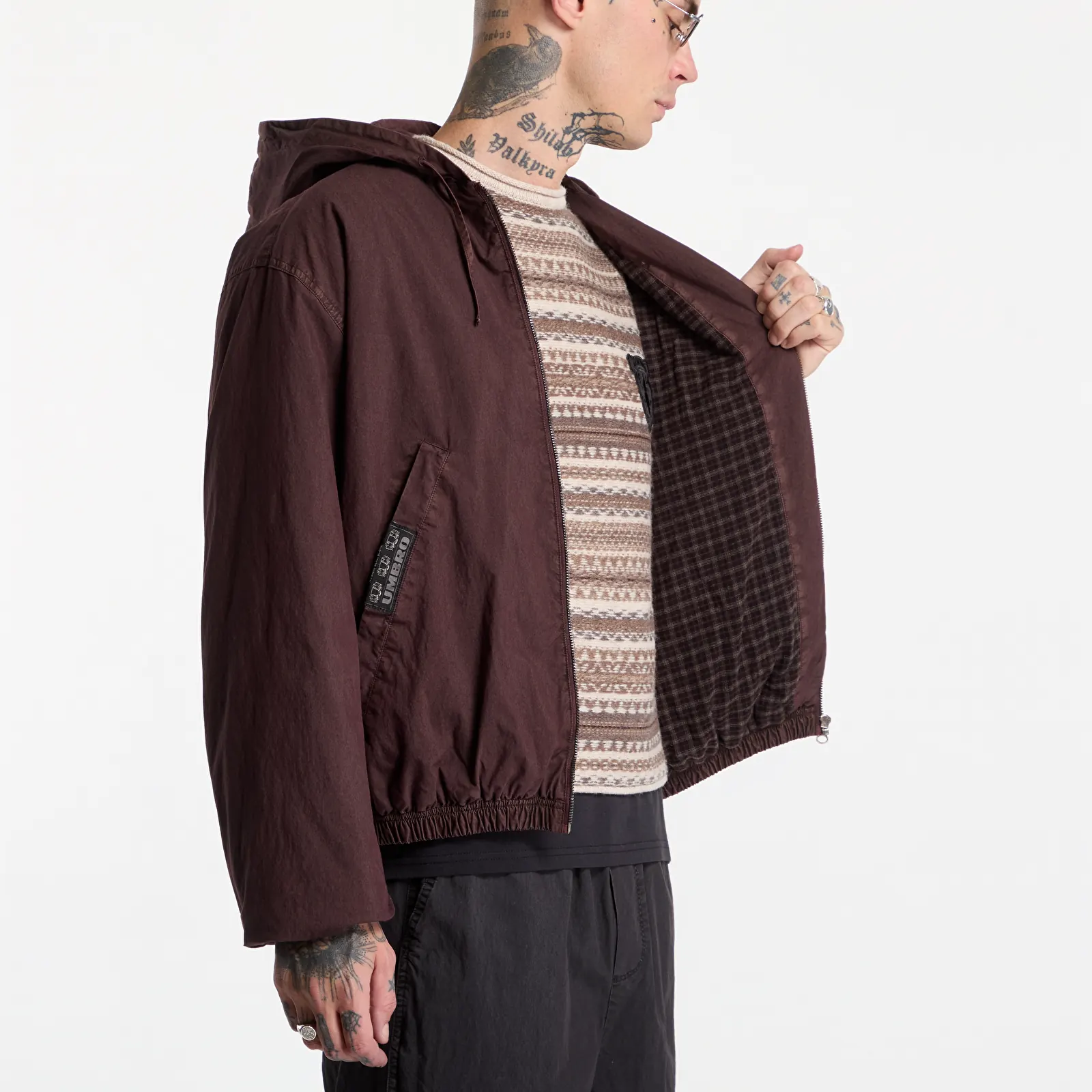 Parka Frakker Umbro Sunday Masked Jacket Plum Grey