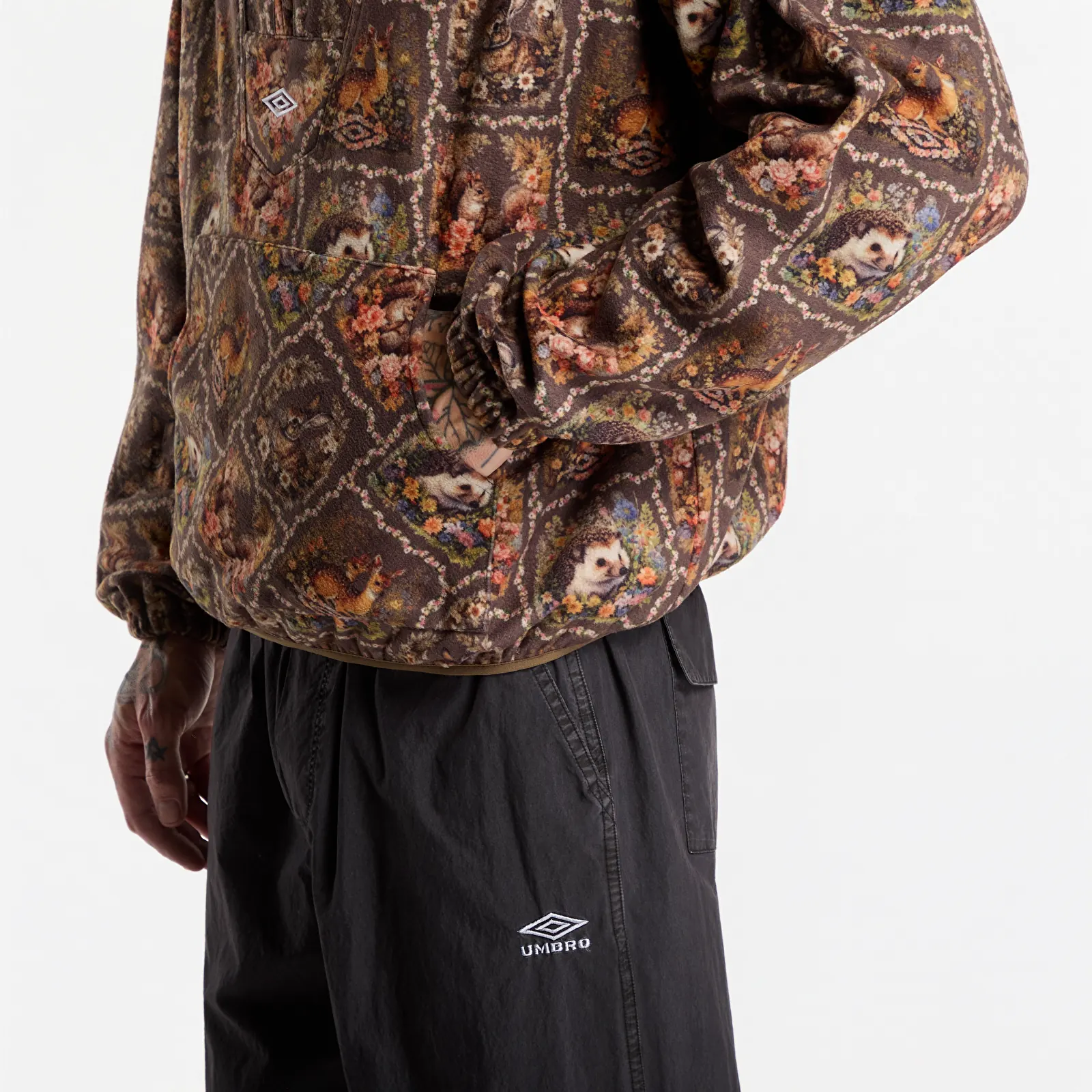 Hoodies and sweatshirts  Umbro Cub Fleece Anorak Light Brown