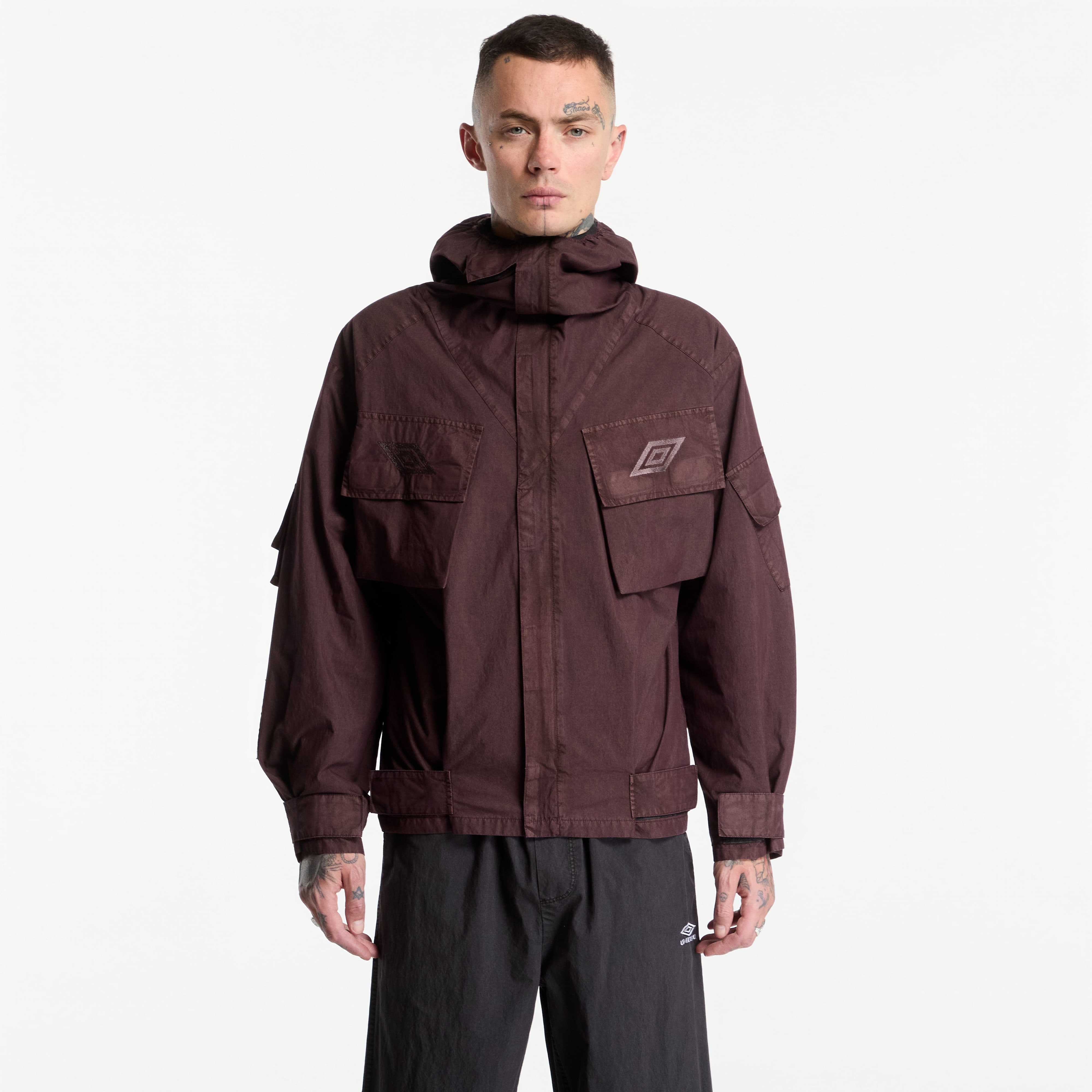 Jacheta Umbro Midfield Jacket Plum Grey M