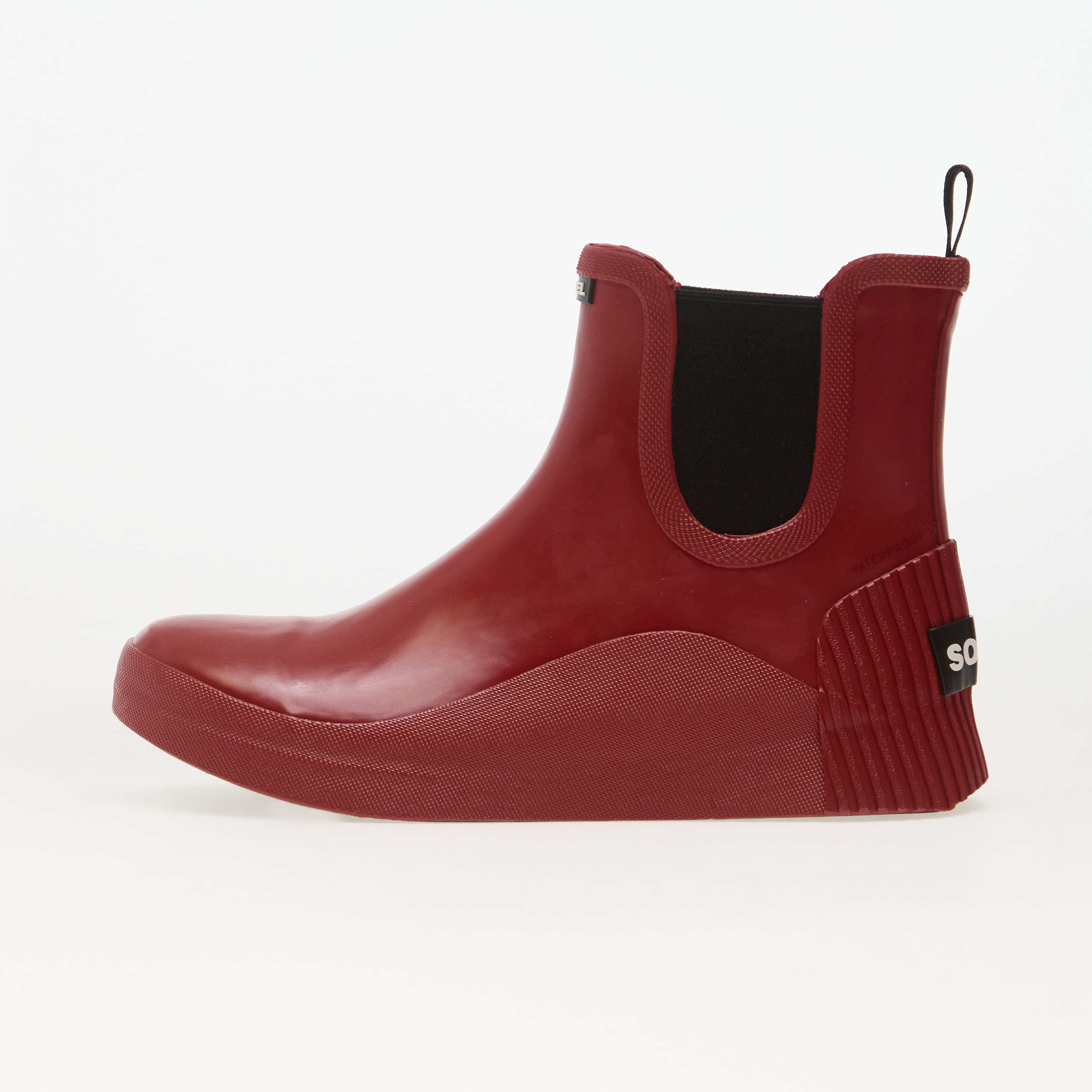 Sorel OUT N ABOUT™ IV CHELSEA RAIN WP Red Dahlia, Black 6