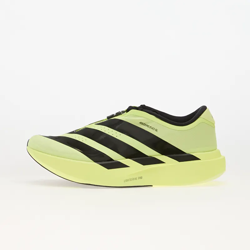 adidas ADIZERO EVO SL Zip LIGHTSTRIKEPRO Running Frozen Lemon/ Core Black/ Iron Met.