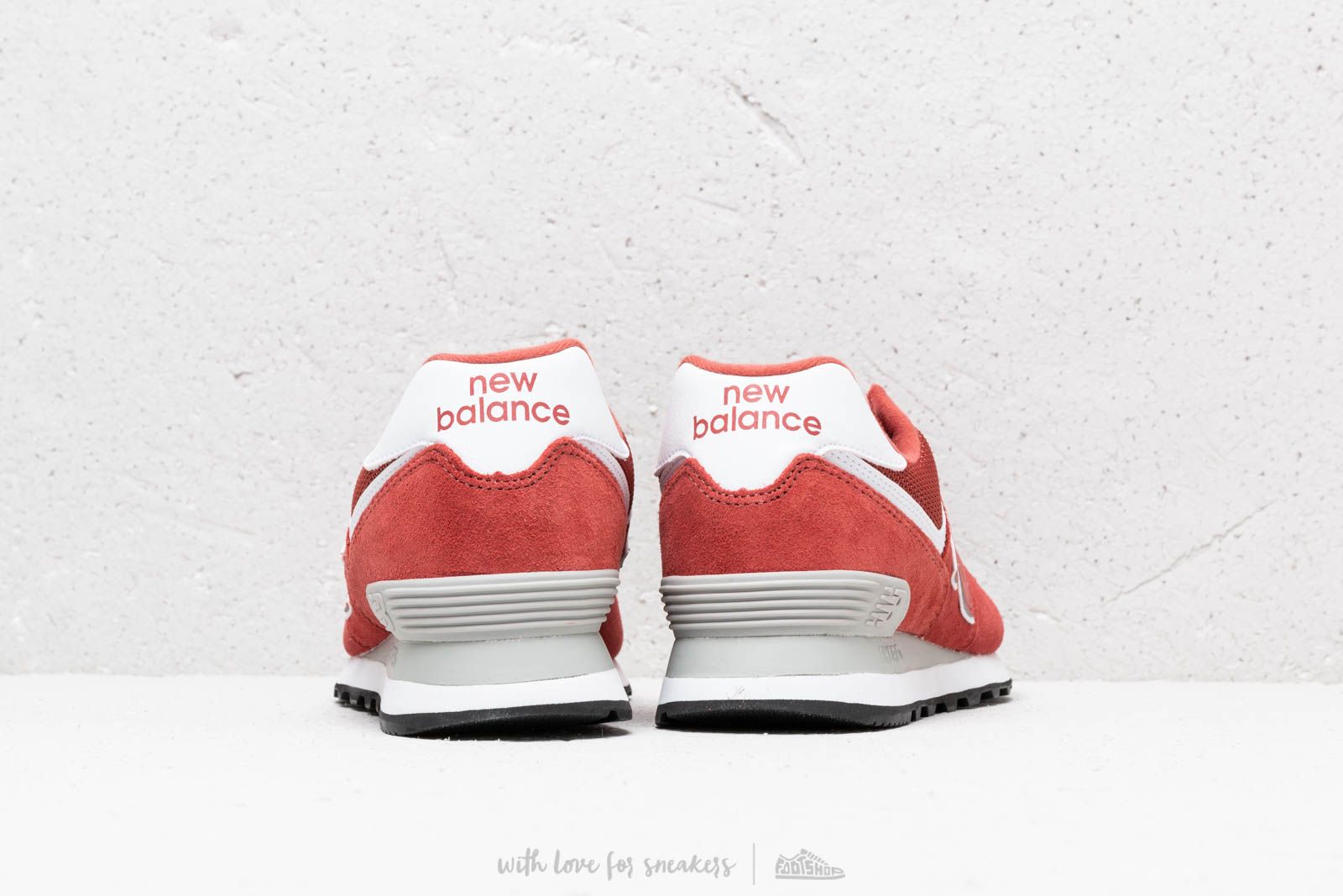 Men's shoes New Balance 574 Red/ White