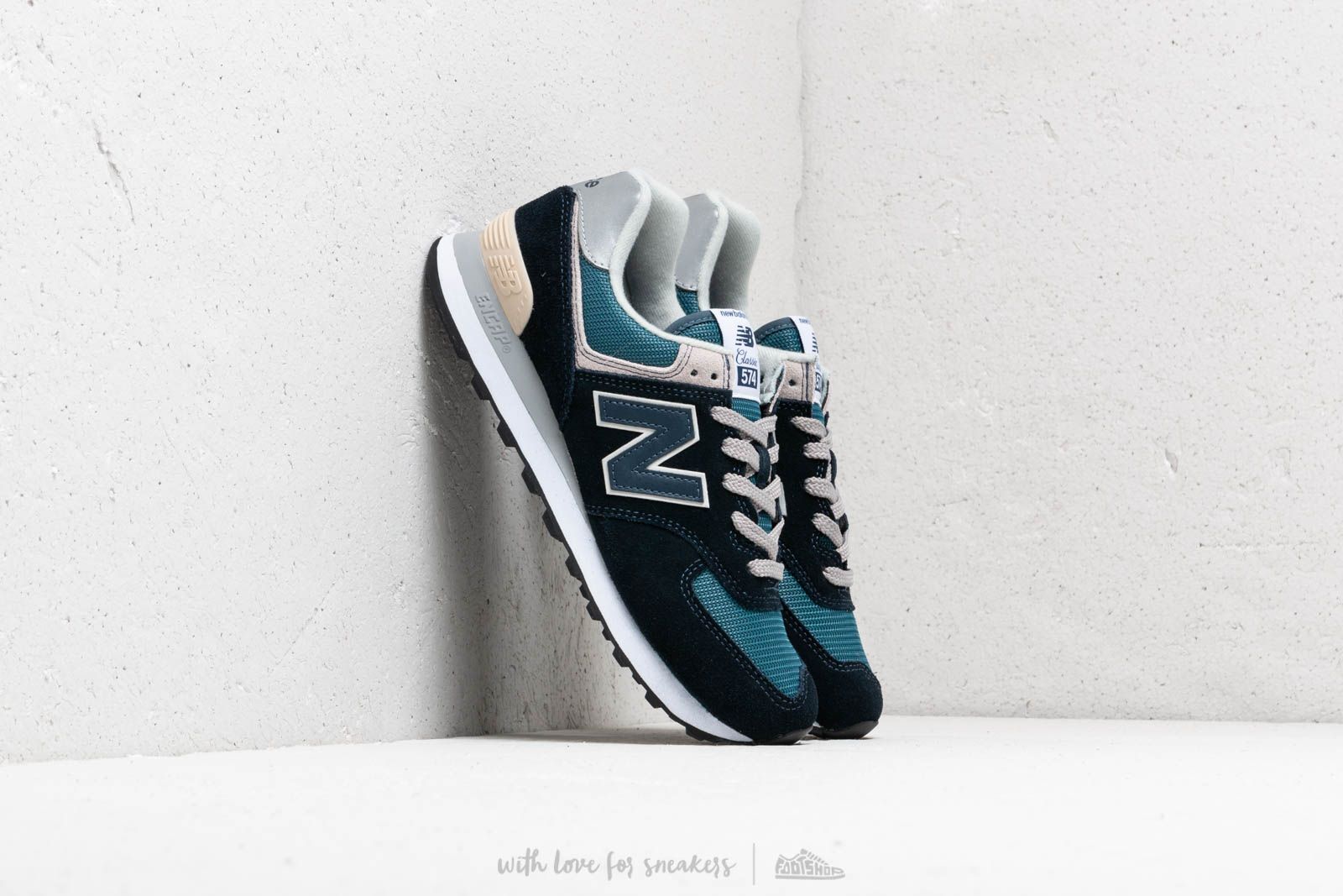 Men s shoes New Balance 574 Navy Green Grey Footshop