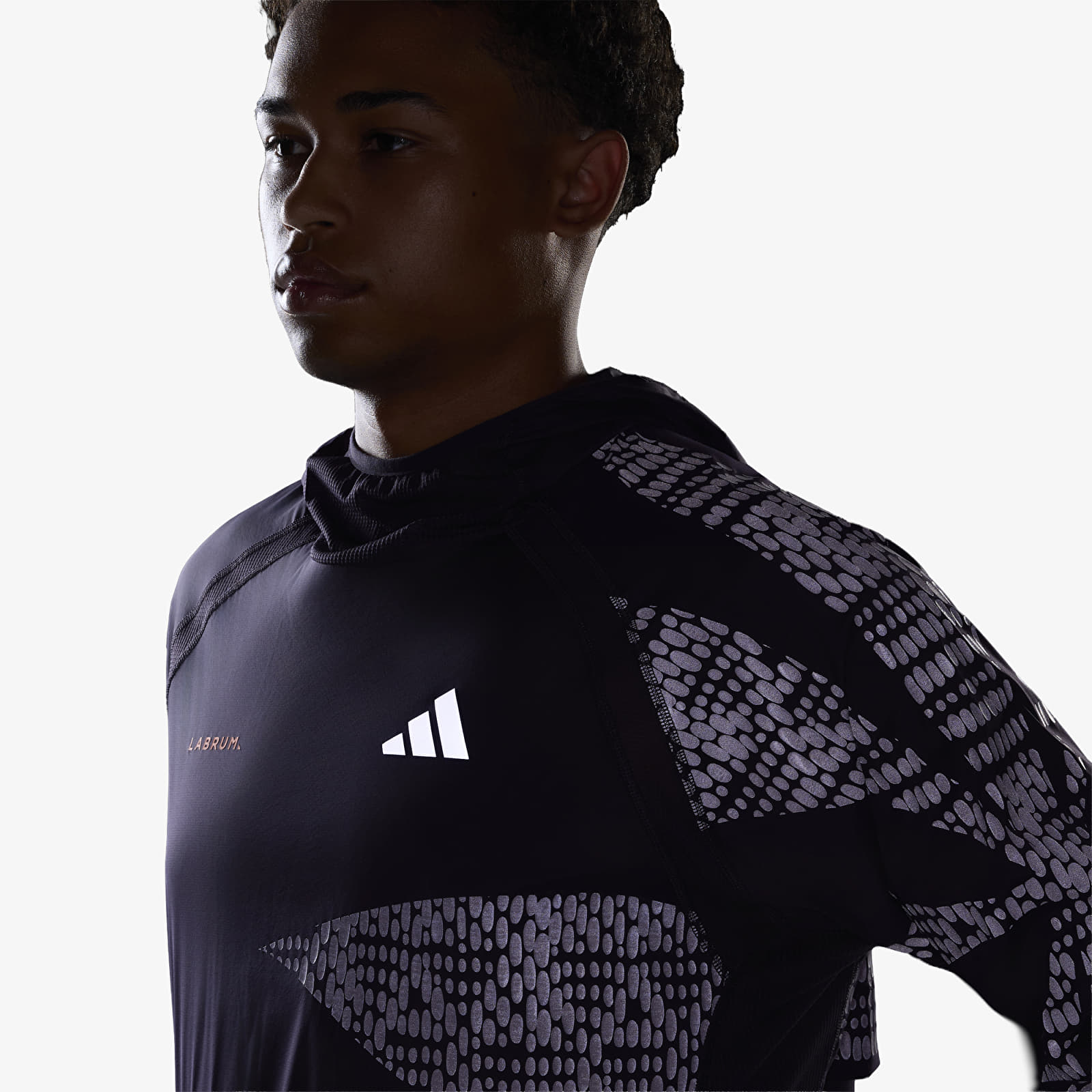 Puloverji   adidas x Labrum Running Hoodie Unisex Aurora Black