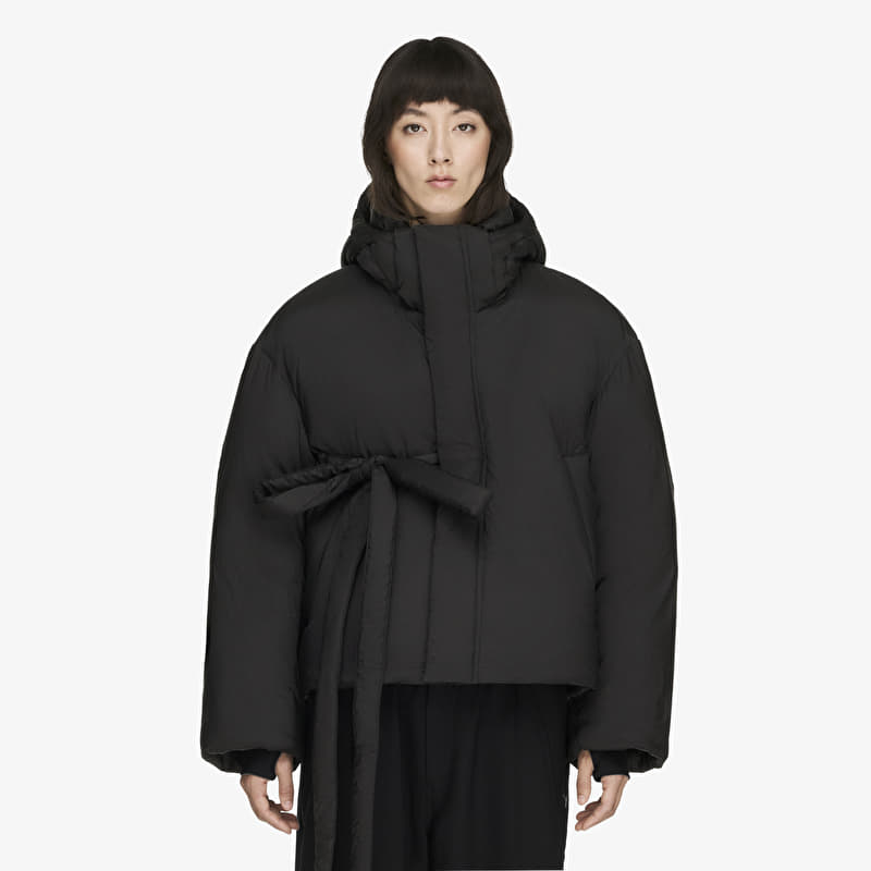 Y-3 Hooded Puffer Jacket Black