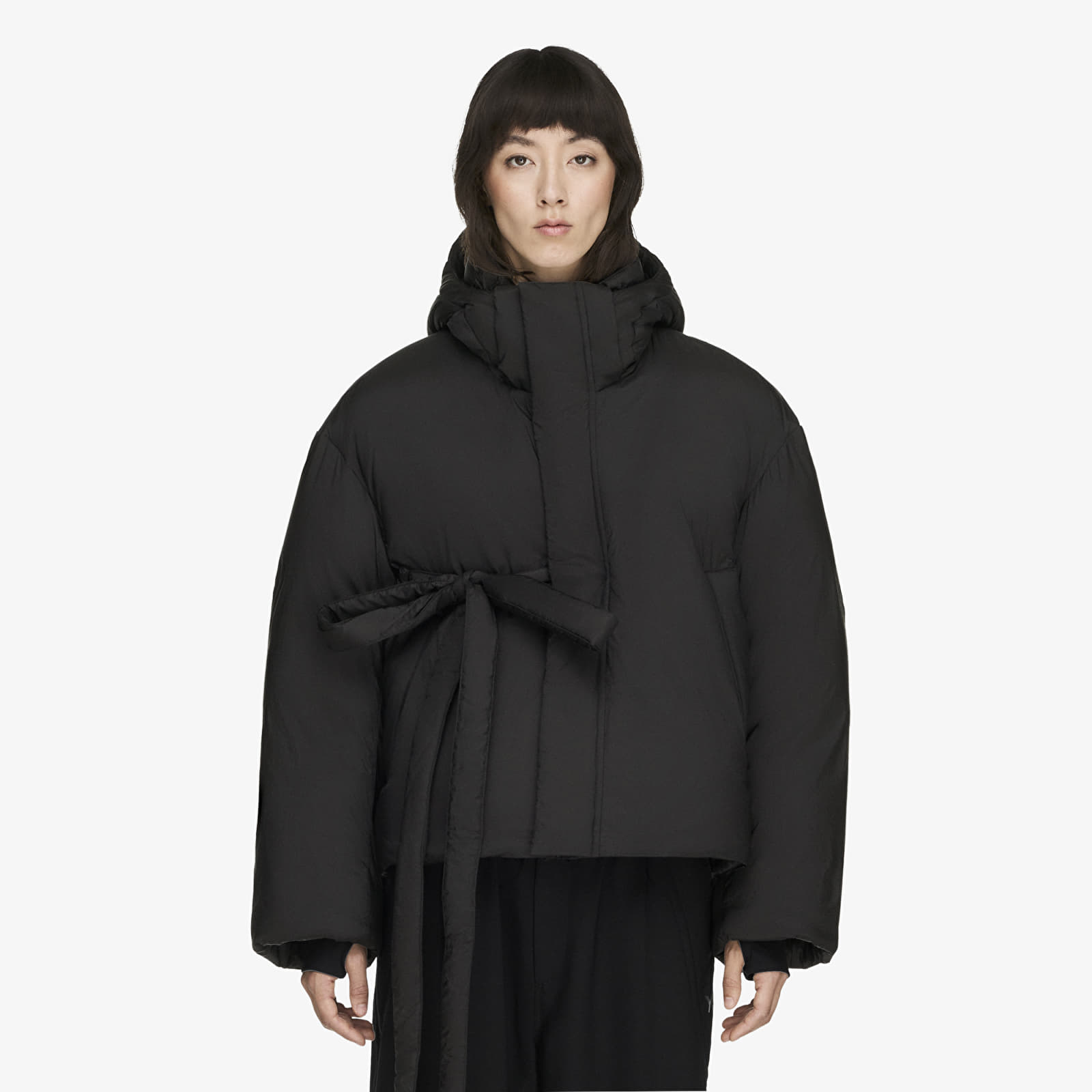Jackets Y-3 Hooded Puffer Jacket Black
