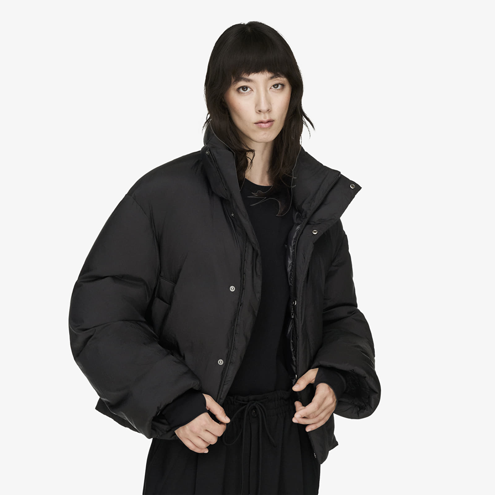 Jackets Y-3 Hooded Puffer Jacket Black