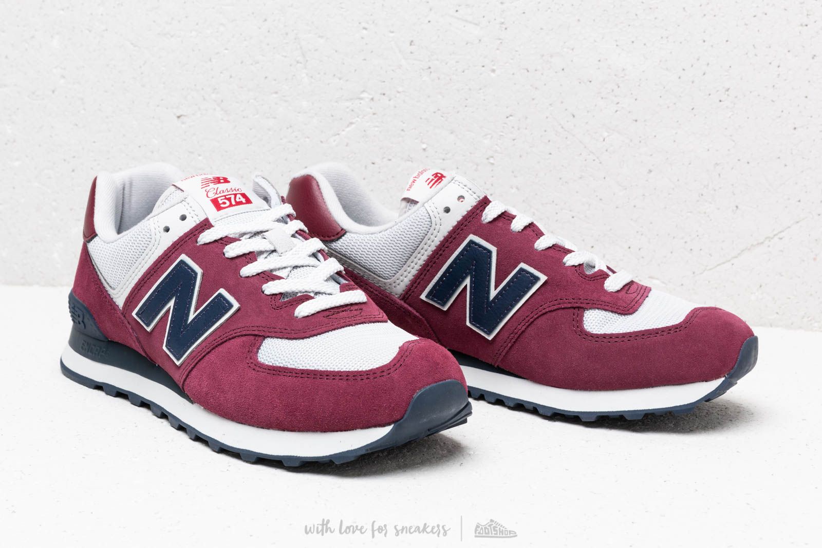 New balance 574 burgundy and navy discount