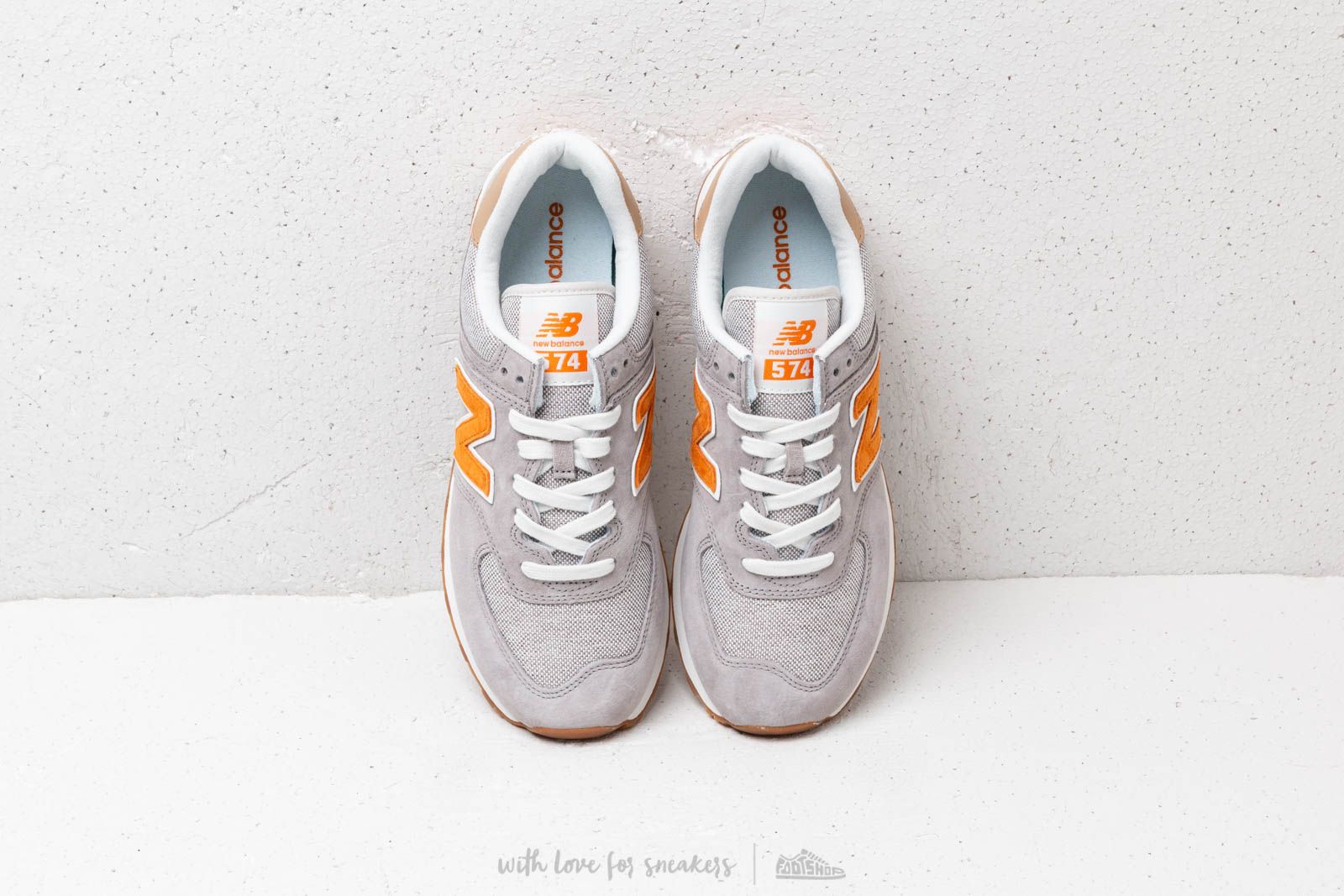New balance 574 store grey and orange