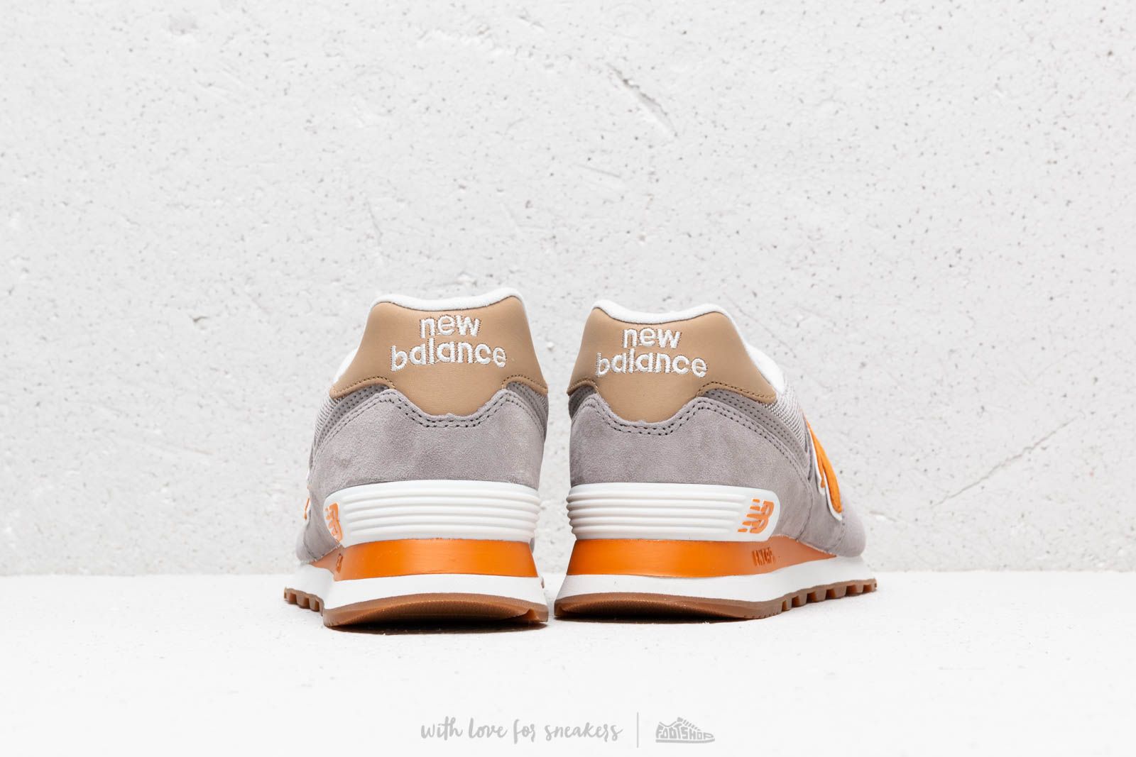Mens new balance deals 574 revlite grey/orange