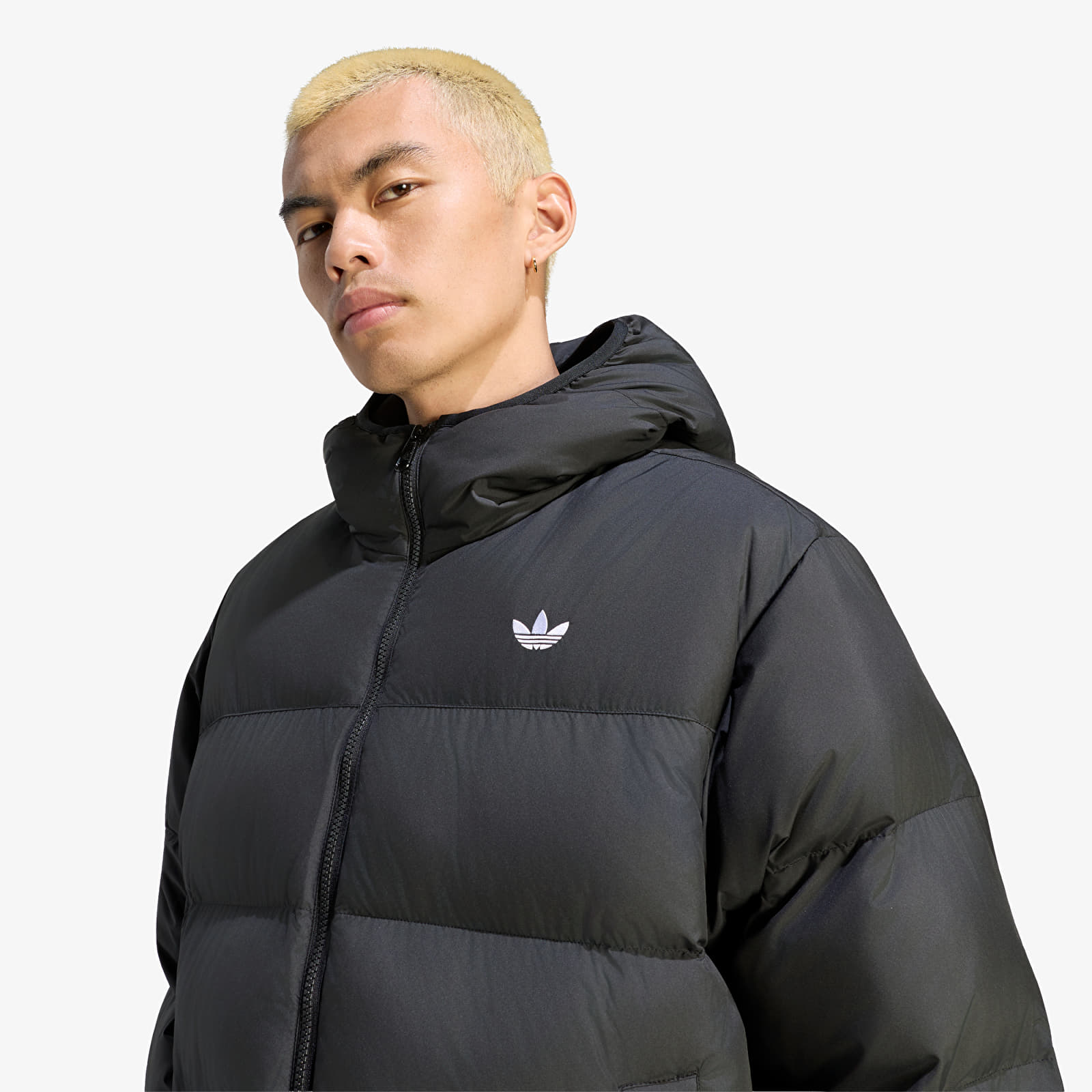 Jachete pentru bărbați adidas Hooded Regen Jacket Black