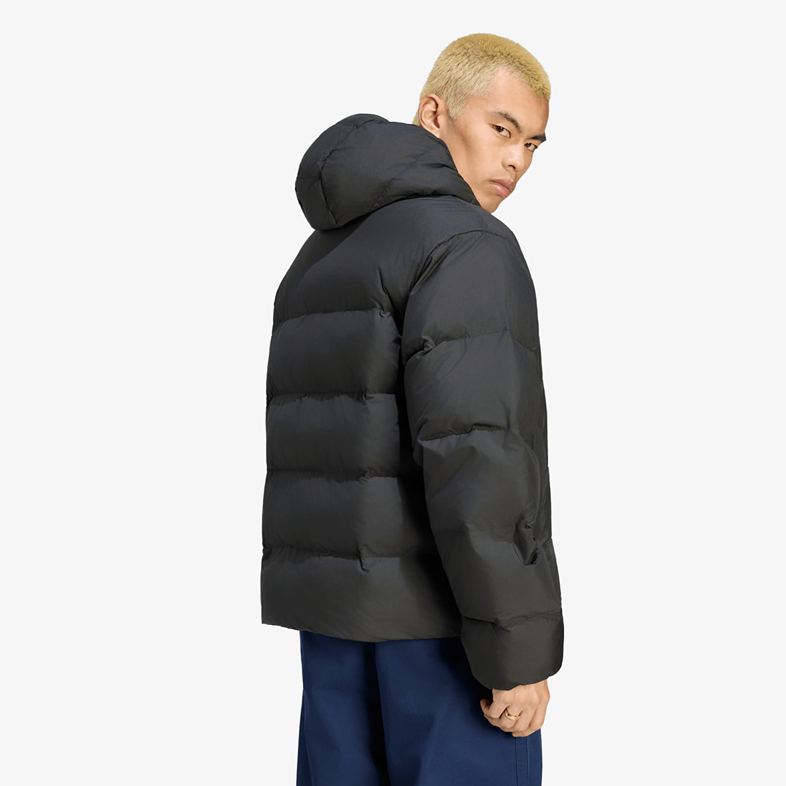 Jachete pentru bărbați adidas Hooded Regen Jacket Black