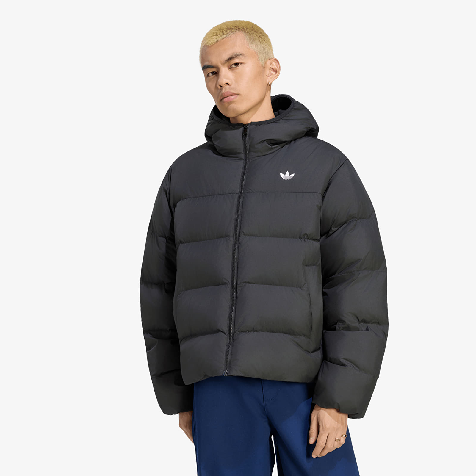 Jachete pentru bărbați adidas Hooded Regen Jacket Black
