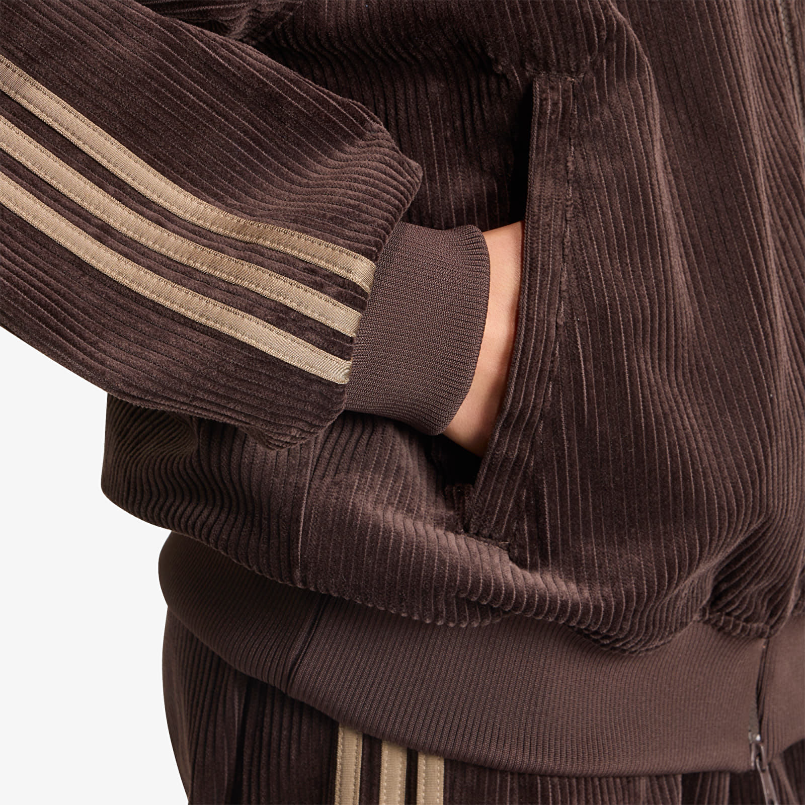 Vestes  adidas Corduroy SST Oversized Track Top Aurora Coffee/ Khaki Six