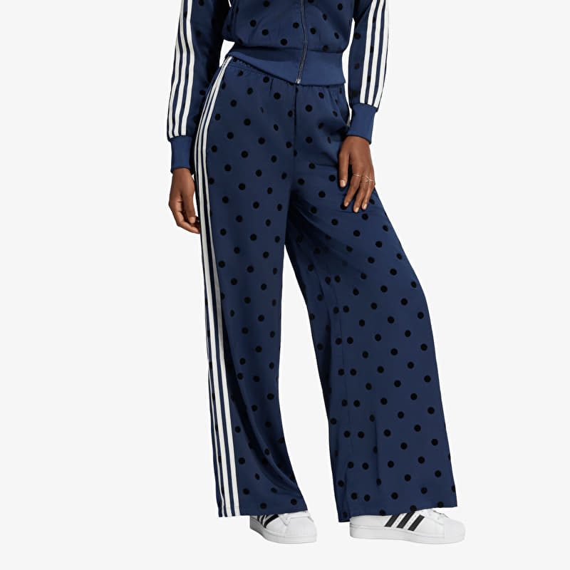 adidas Satin Polka Dots Wide Leg Pant Night Indigo