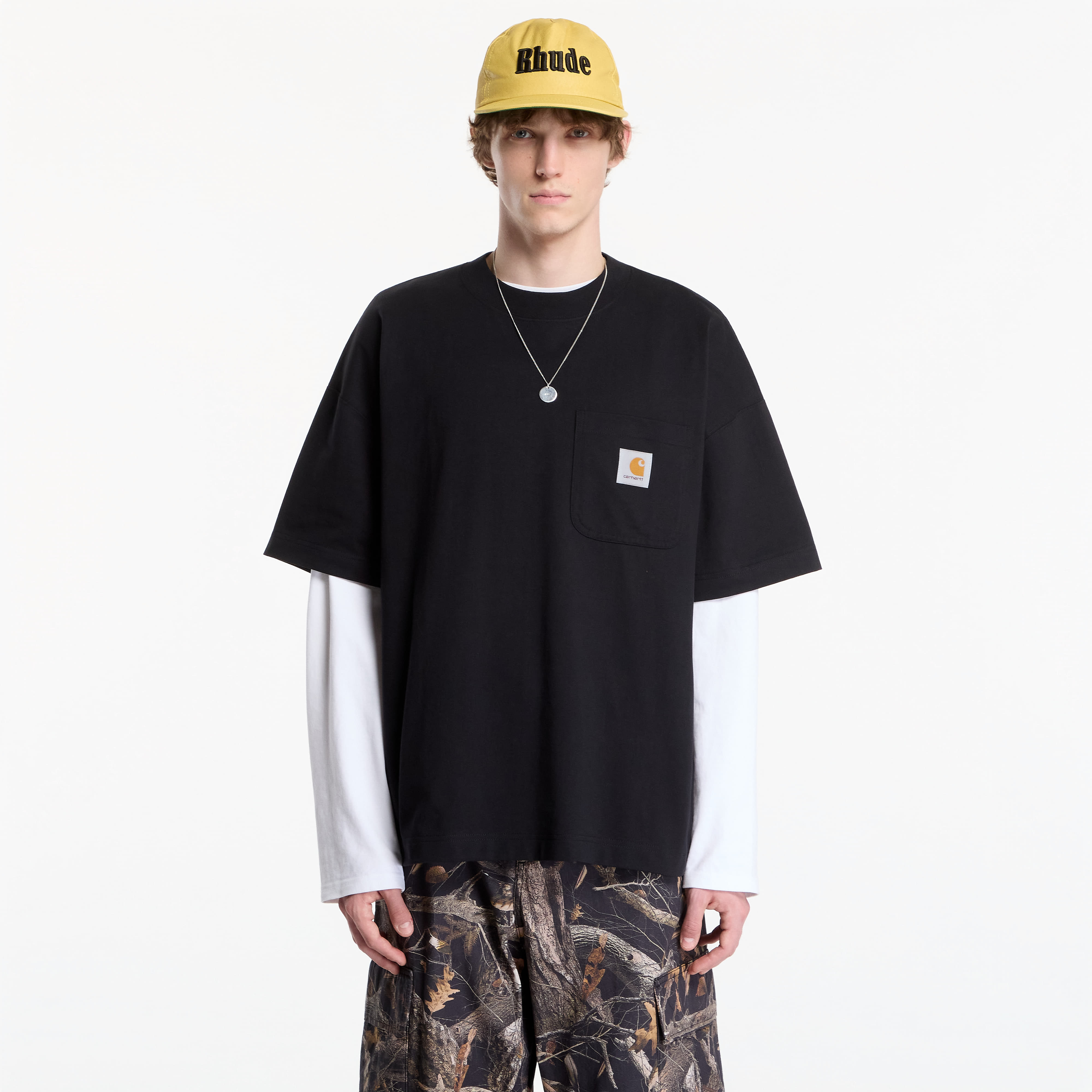Tricou Carhartt WIP S/S Work Pocket T-Shirt UNISEX Black XXL