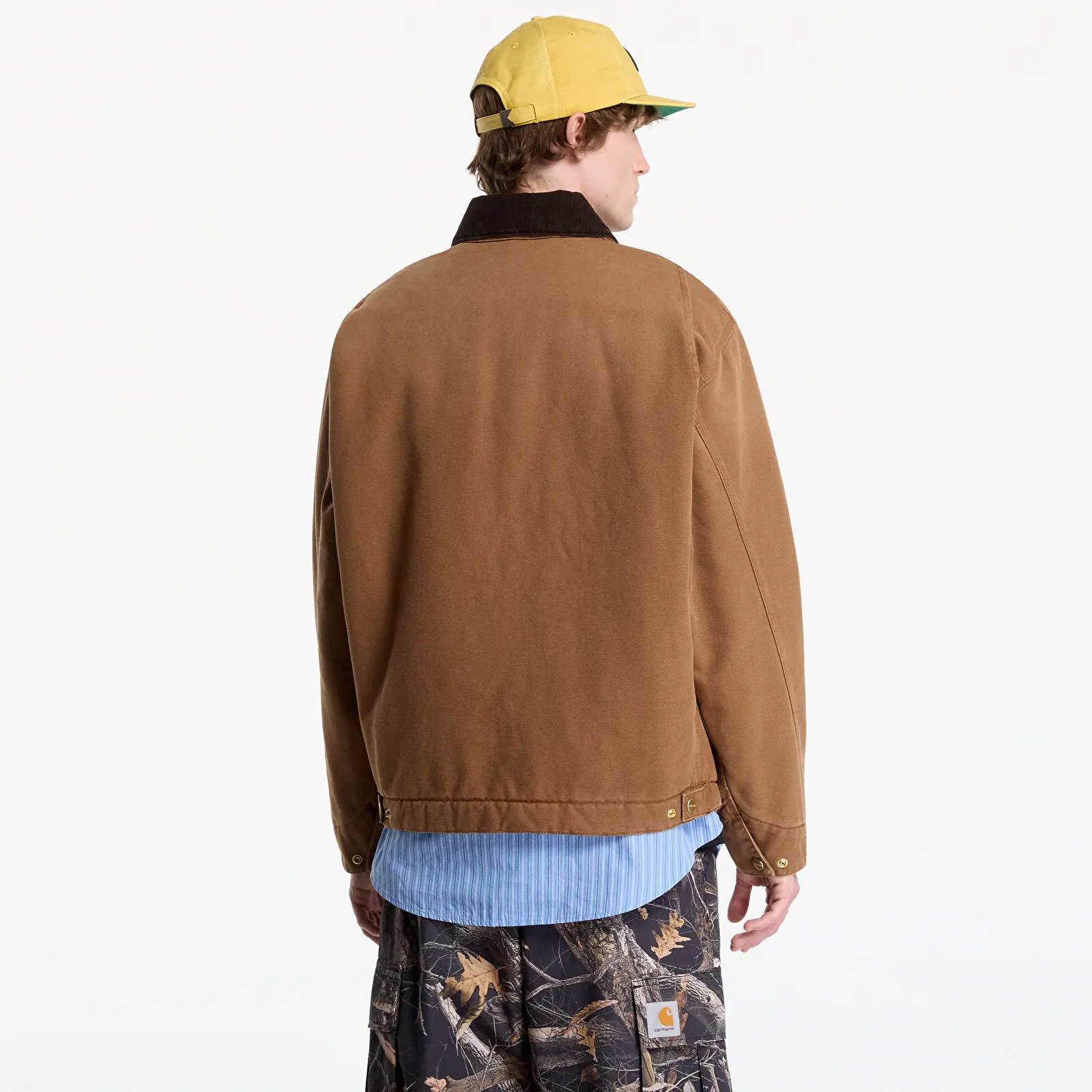 Men's jackets Carhartt WIP OG Detroit Jacket UNISEX WIP H Brown/ Tobacco Stone Canvas