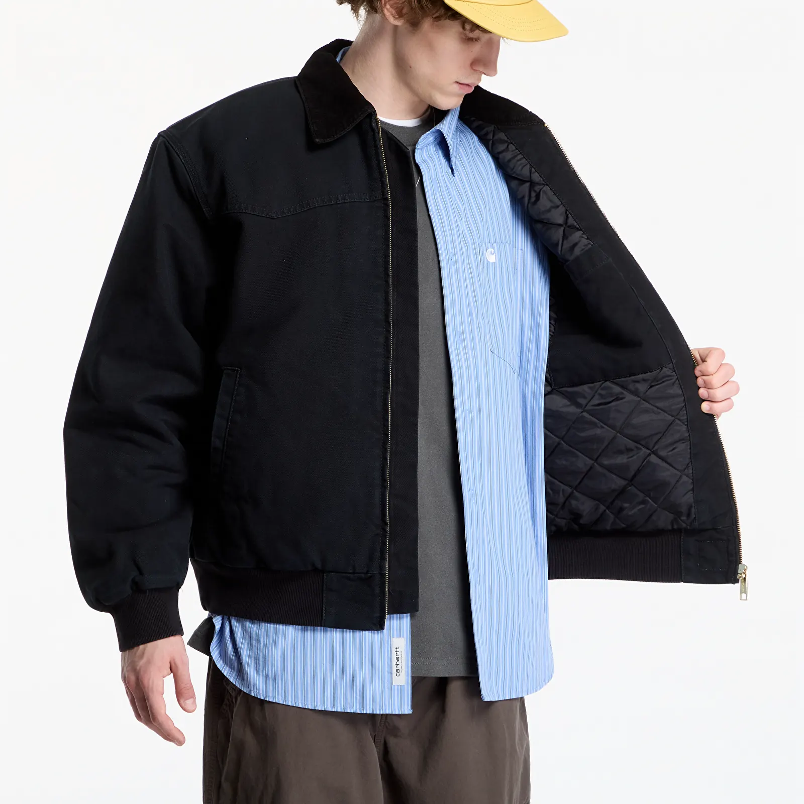 Jackets Carhartt WIP OG Santa Fe Jacket UNISEX Black/ Black Stone Canvas