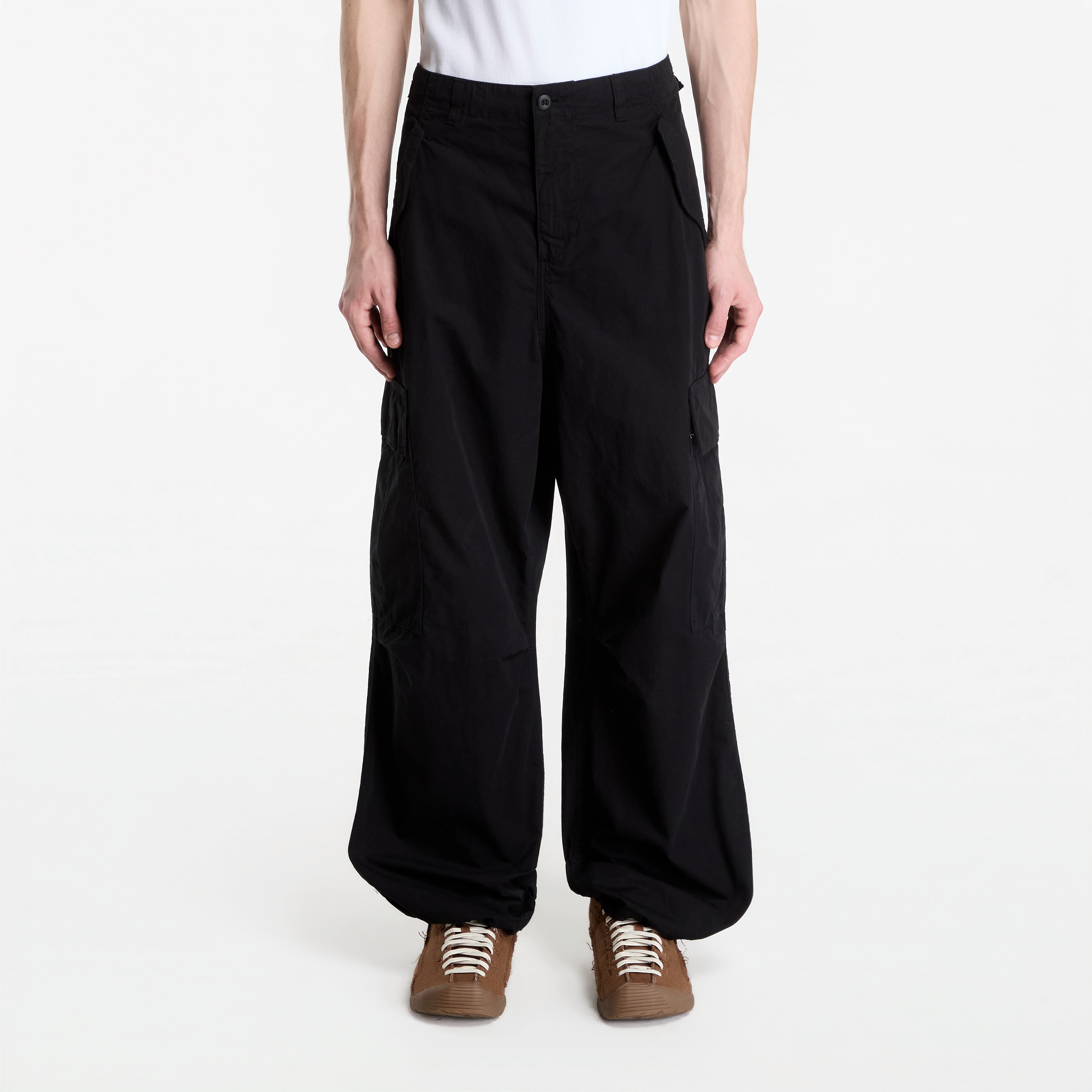 Pantaloni Carhartt WIP Osborn Cargo Pant Black Garment Dyed XS