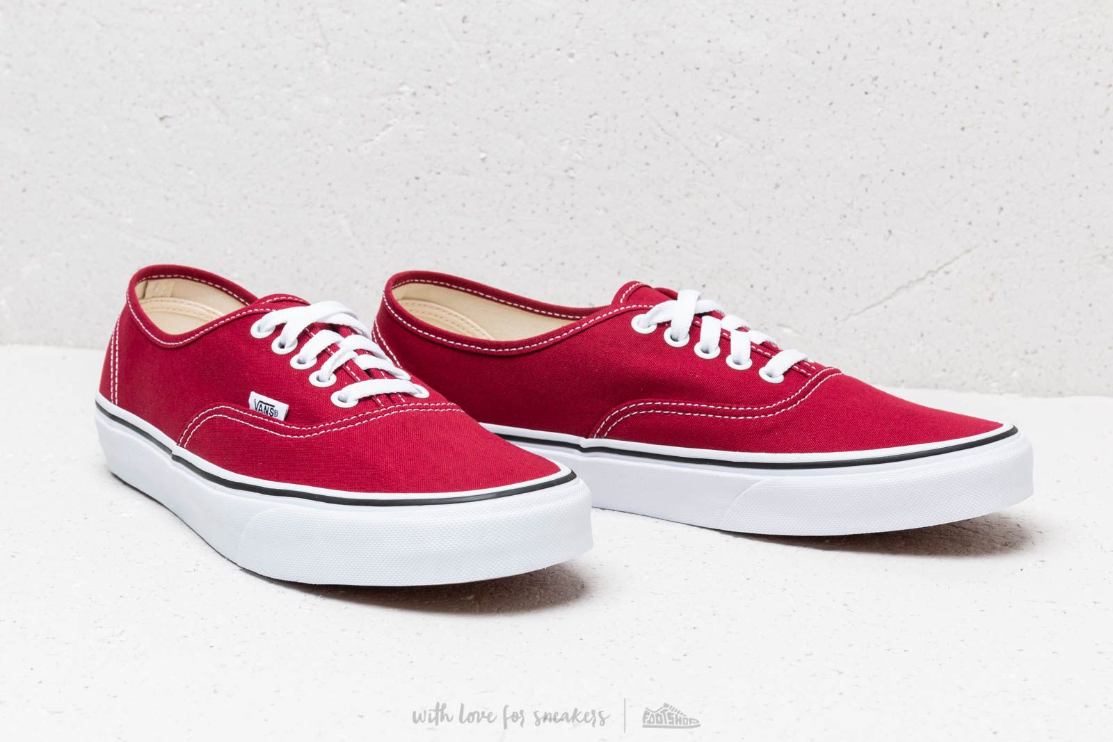 Vans authentic red price cheap