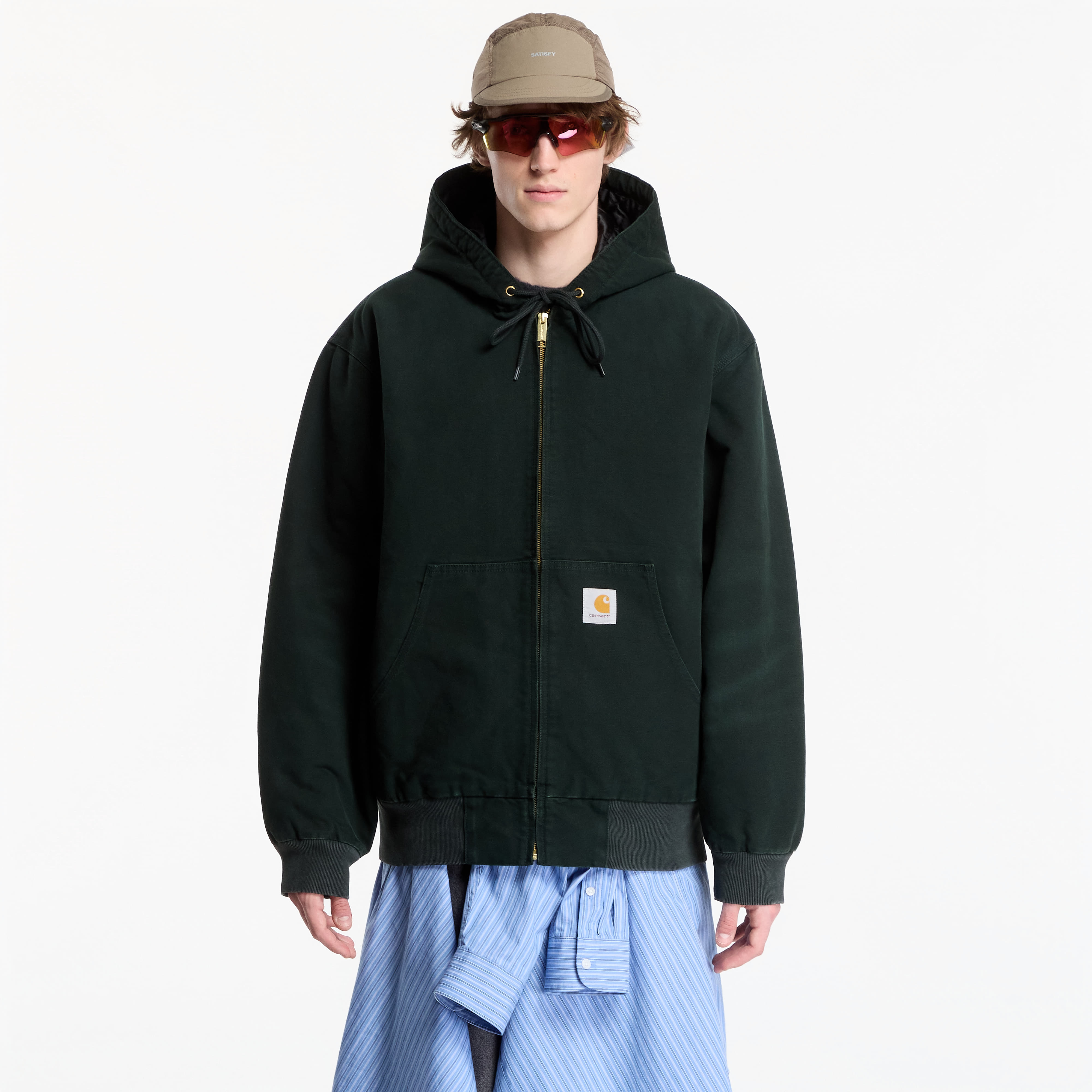 Jachetă Carhartt WIP OG Active Jacket UNISEX Raven Stone Canvas XS