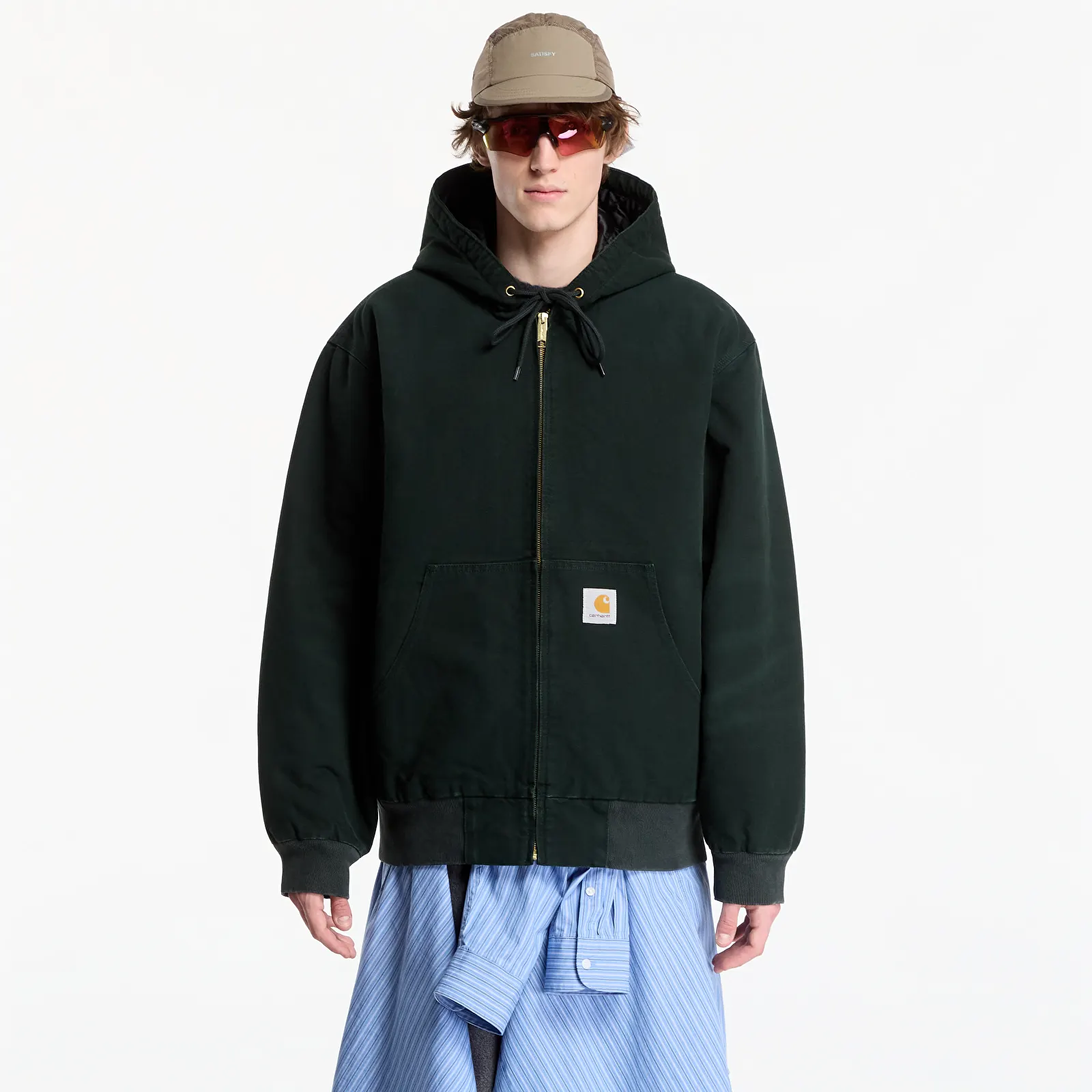 Jakker Carhartt WIP OG Active Jacket UNISEX Raven Stone Canvas