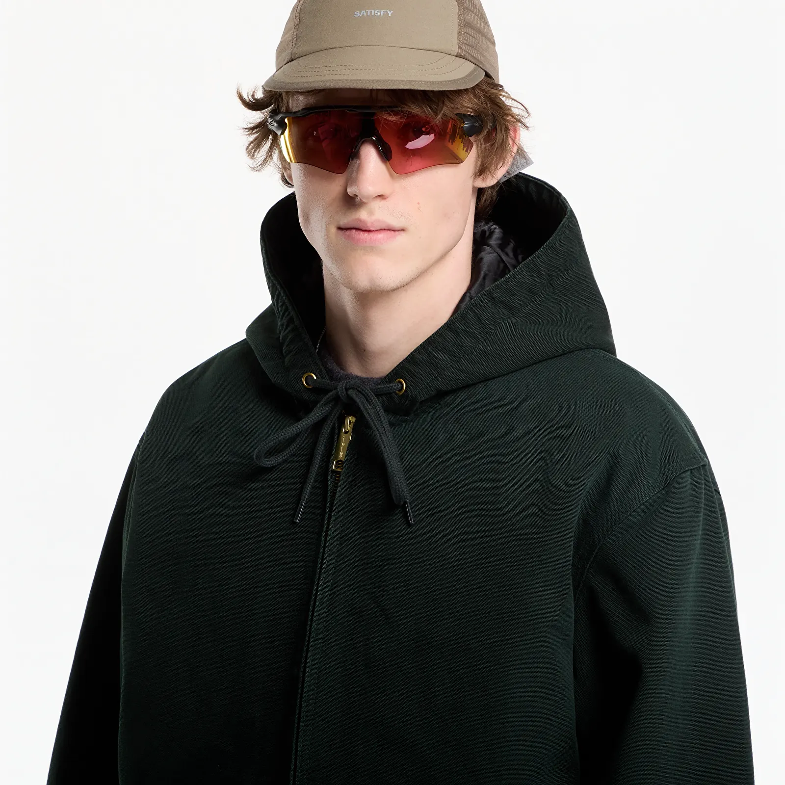 Jakker Carhartt WIP OG Active Jacket UNISEX Raven Stone Canvas