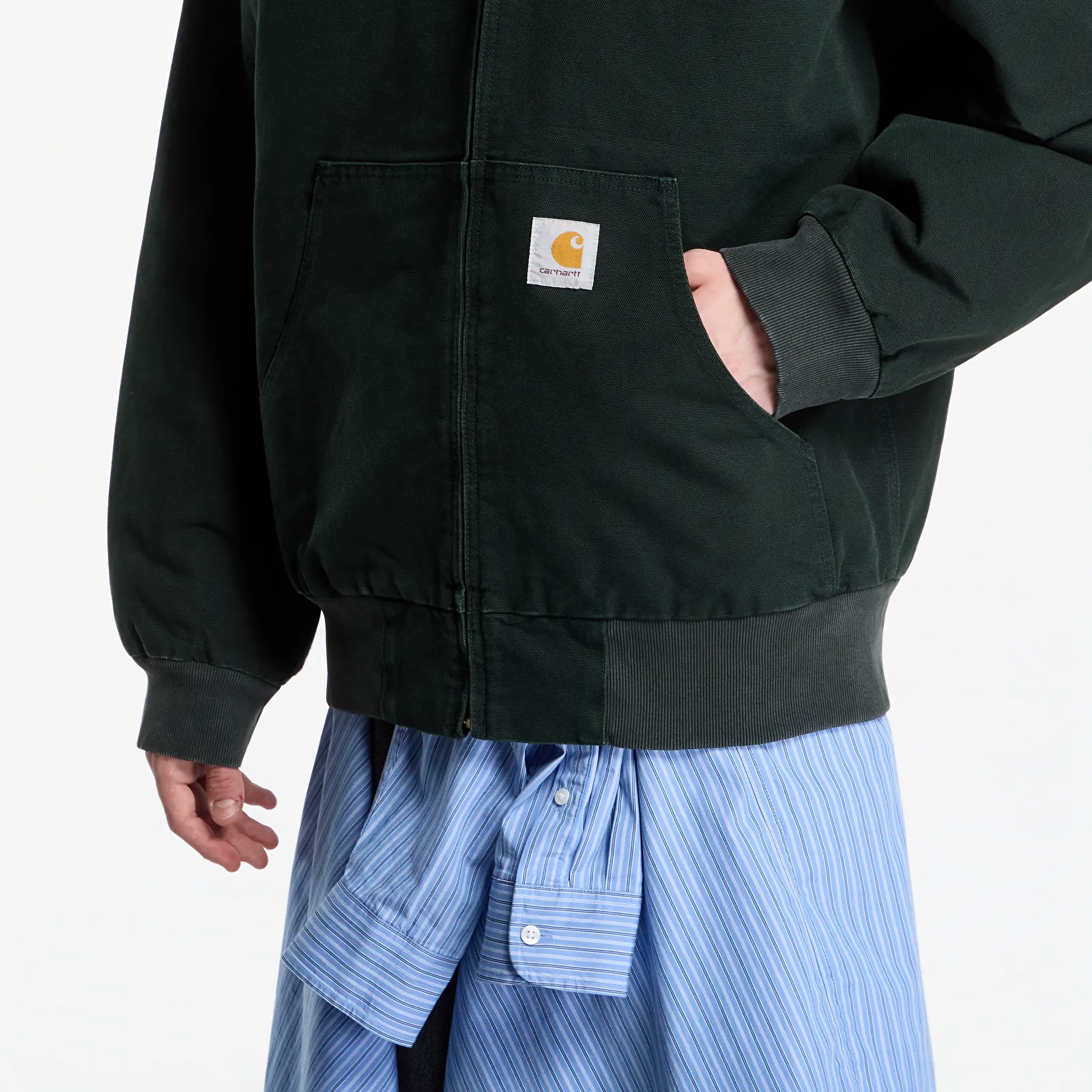 Jakker Carhartt WIP OG Active Jacket UNISEX Raven Stone Canvas