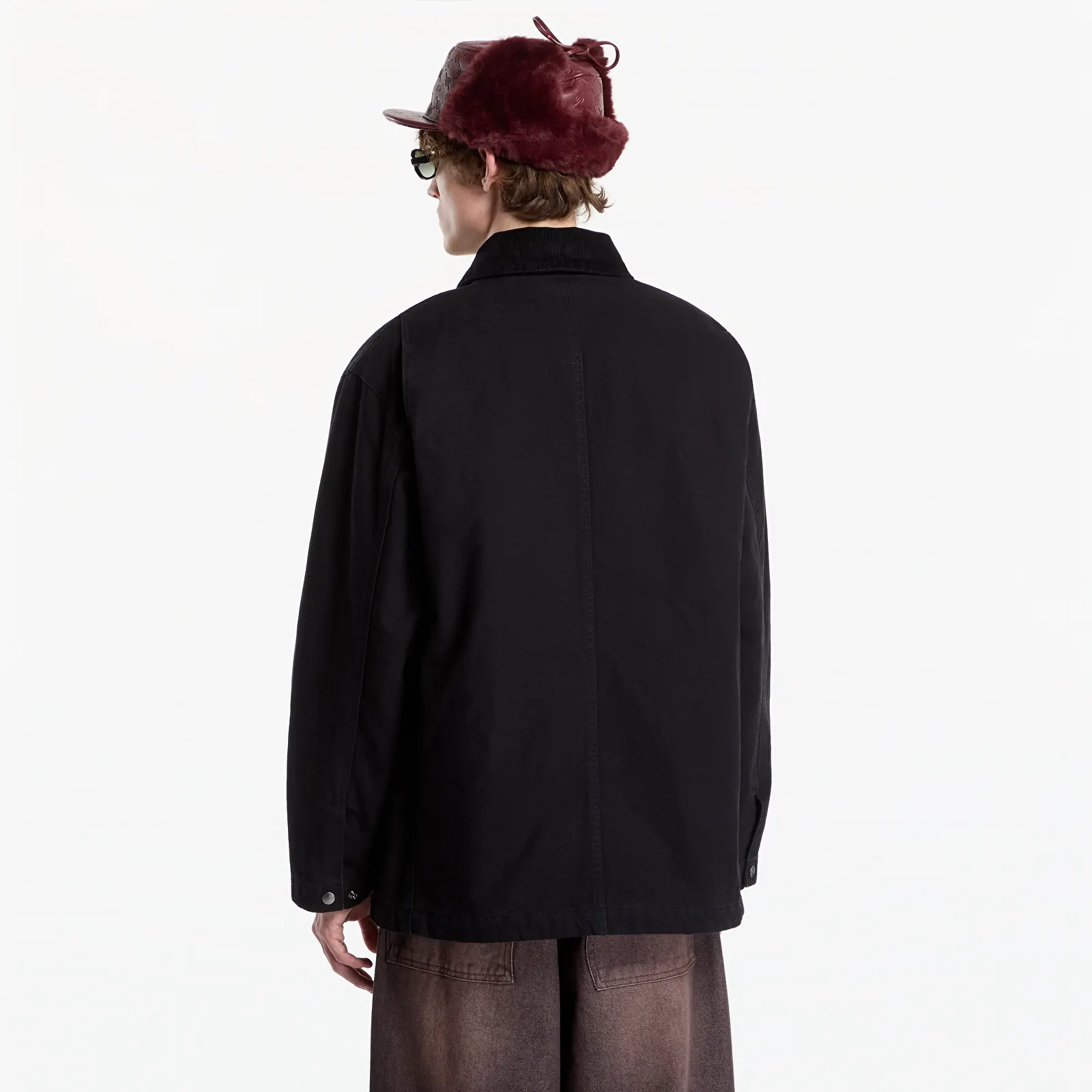 Kabátok Carhartt WIP Lander Coat UNISEX Black/ Black Stone Washed