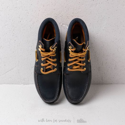 Men s shoes Timberland x Aime Leon Dore 7 Eye Lug Sole Boot Dark Blue Full Grain Footshop